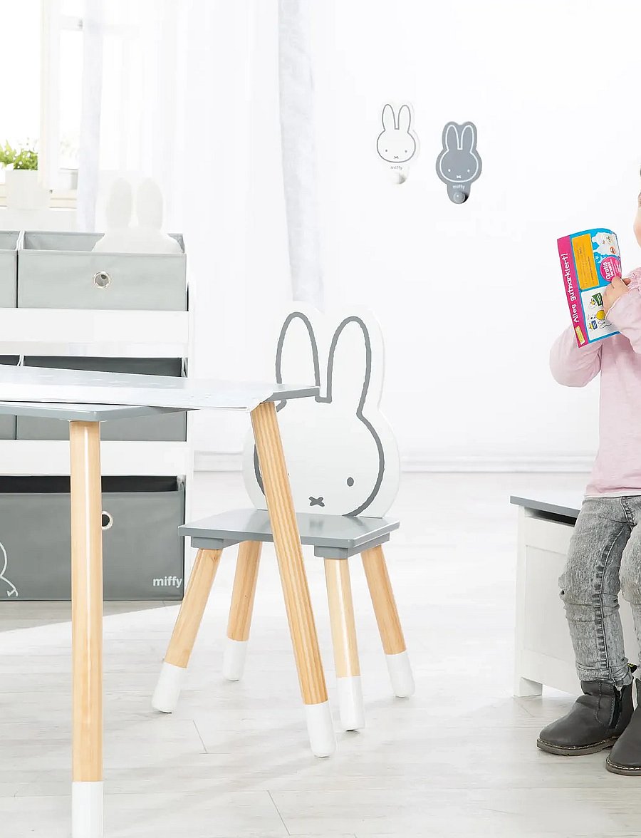 ROBA - Wooden 'Miffy' Toy Shelf - regale - gray - 0