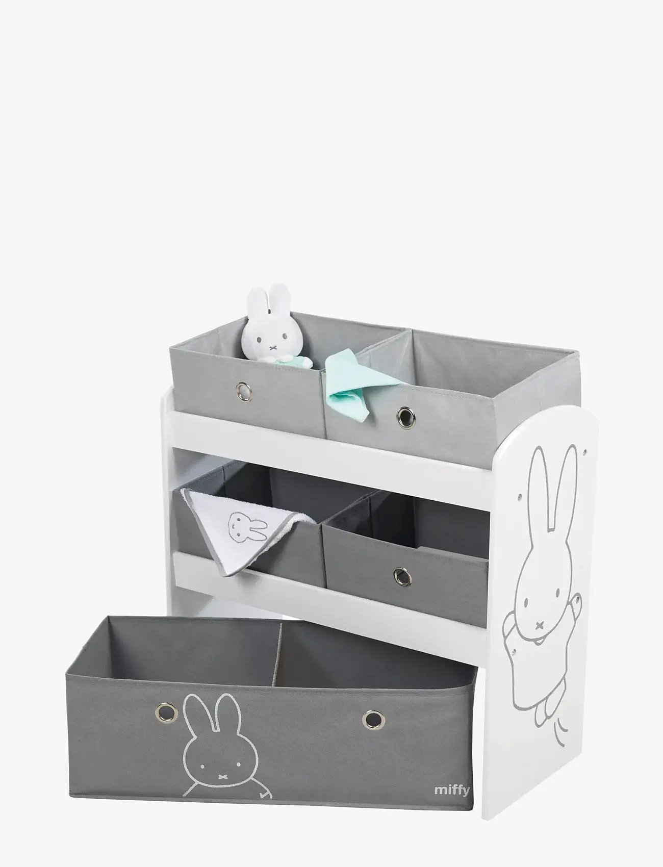 ROBA - Wooden 'Miffy' Toy Shelf - shelfs - gray - 3
