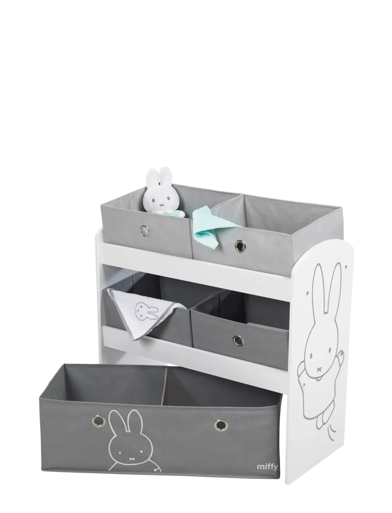 ROBA - Wooden 'Miffy' Toy Shelf - shelfs - gray - 3