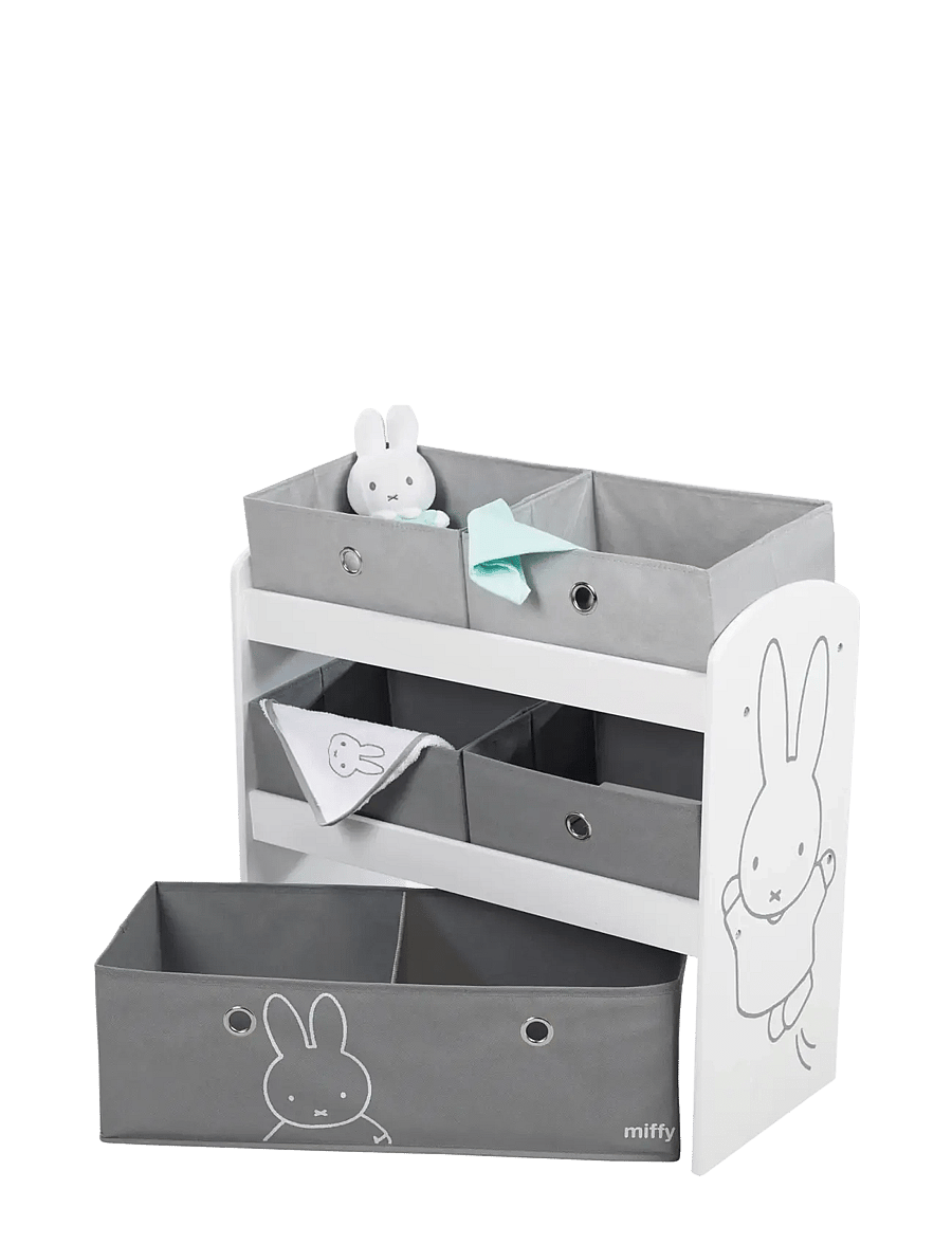 ROBA - Wooden 'Miffy' Toy Shelf - regale - gray - 3