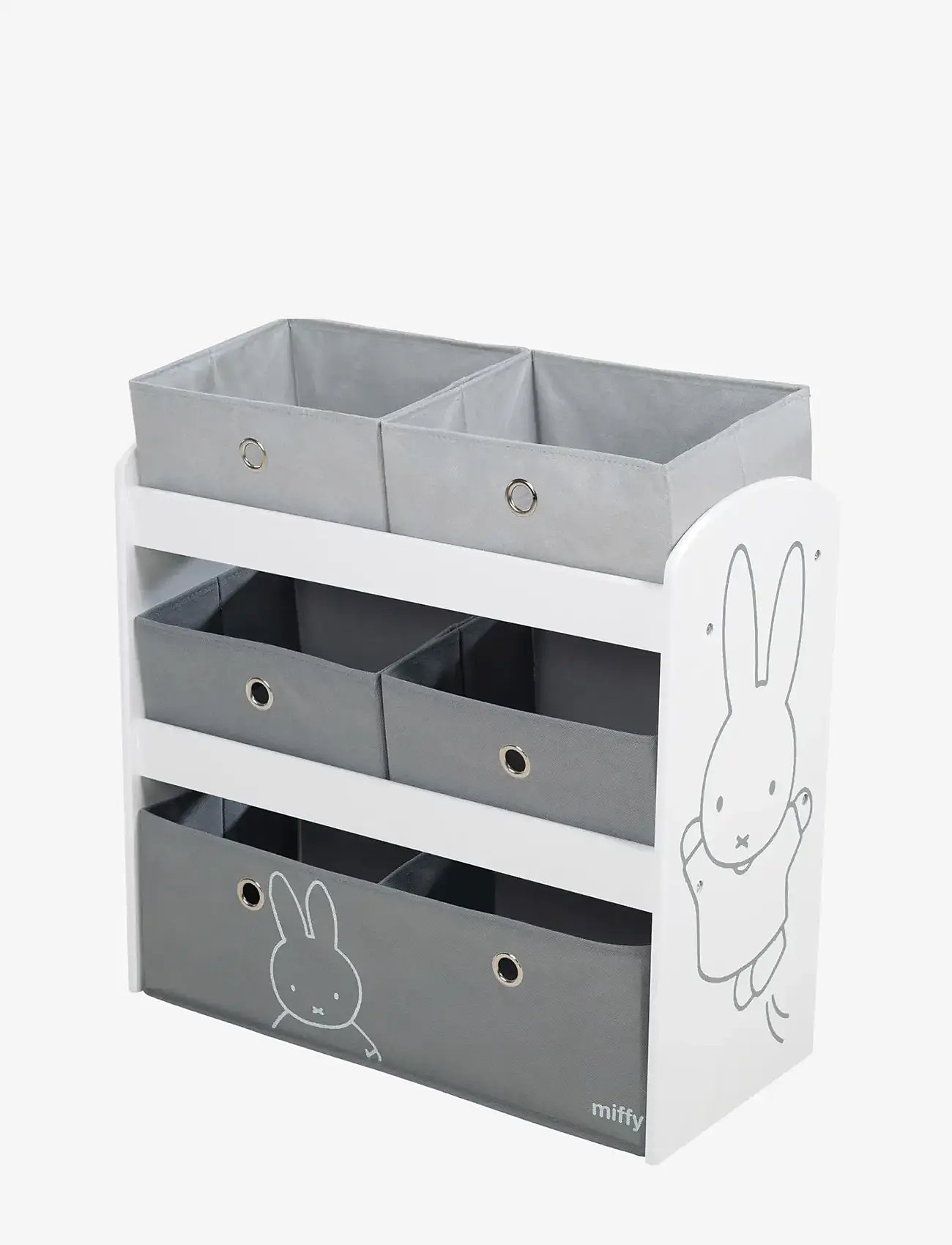 ROBA - Wooden 'Miffy' Toy Shelf - shelfs - gray - 4