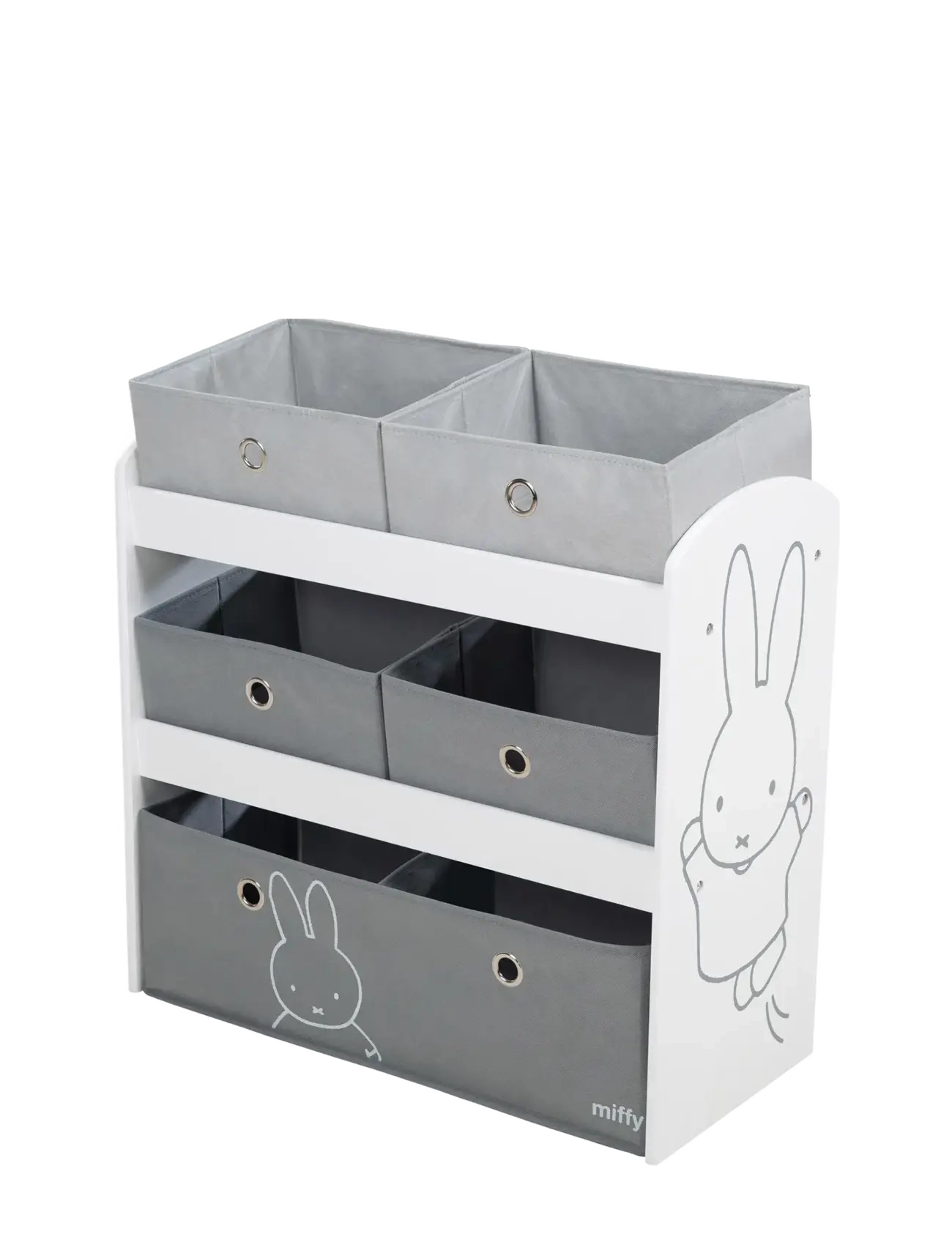 ROBA - Wooden 'Miffy' Toy Shelf - shelfs - gray - 4