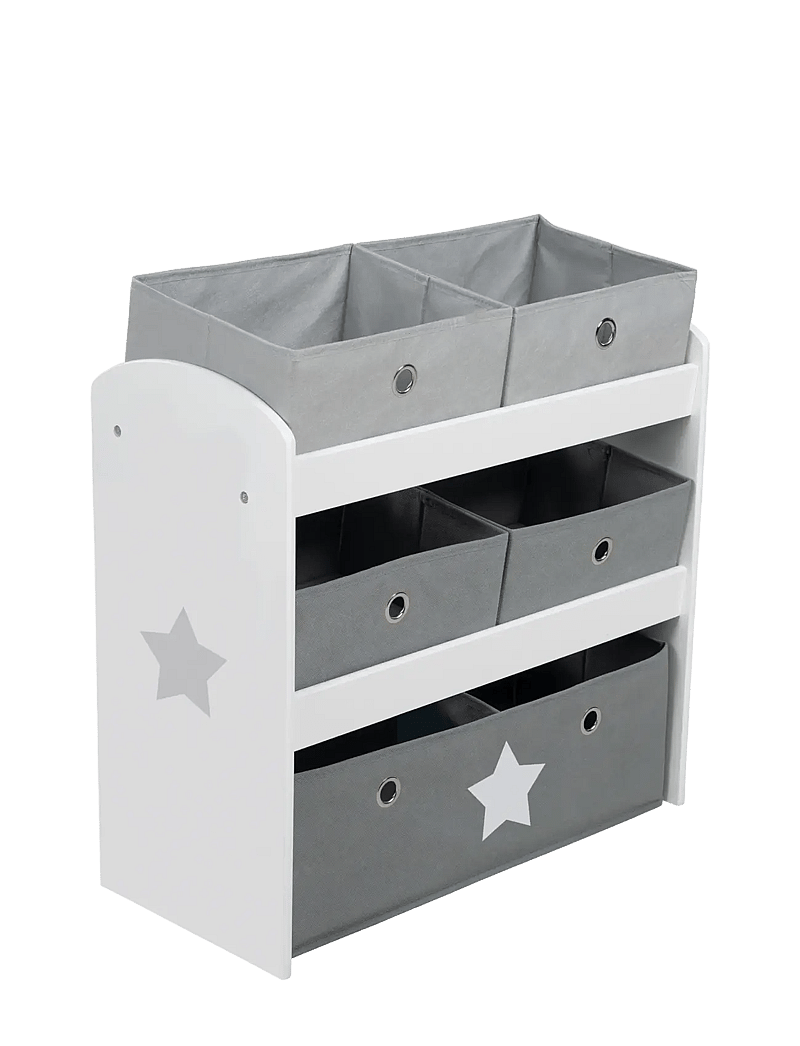 ROBA - Wooden Toy Shelf 'Stars' - regale - gray - 1