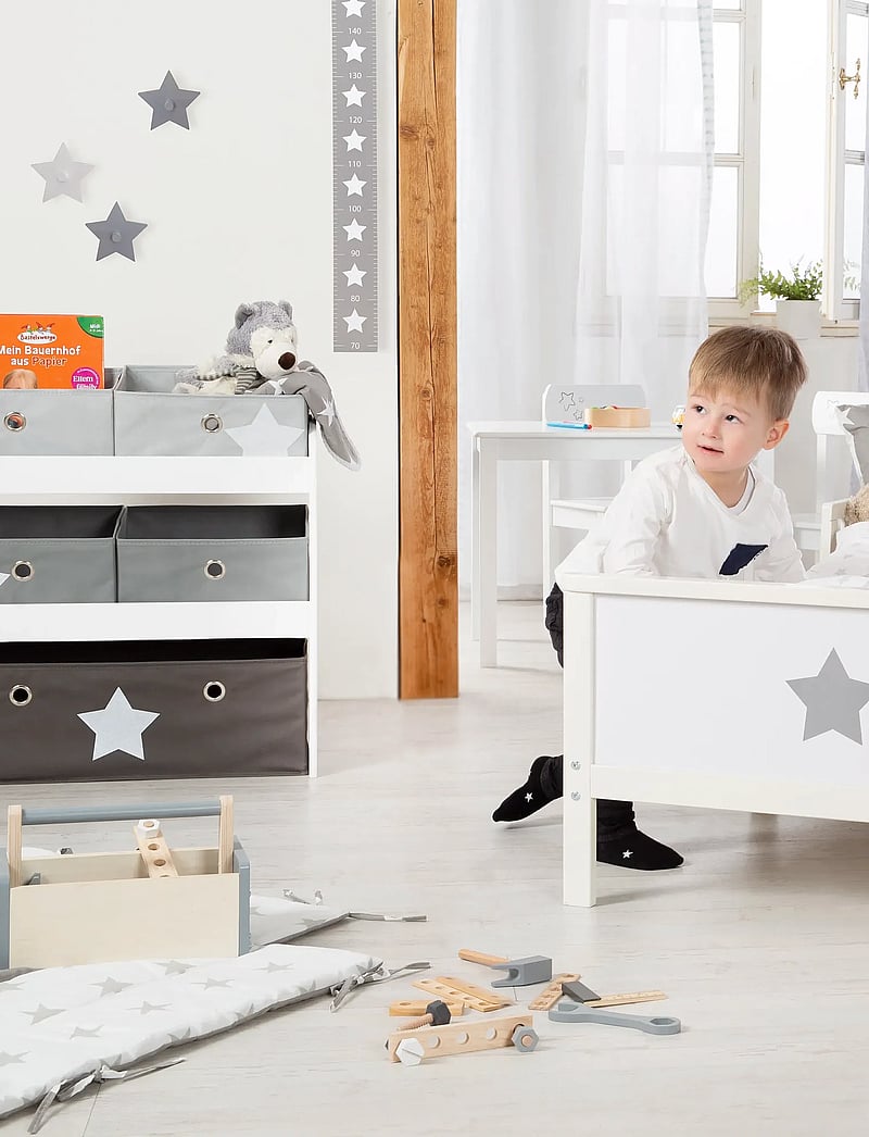 ROBA - Wooden Toy Shelf 'Stars' - regale - gray - 4