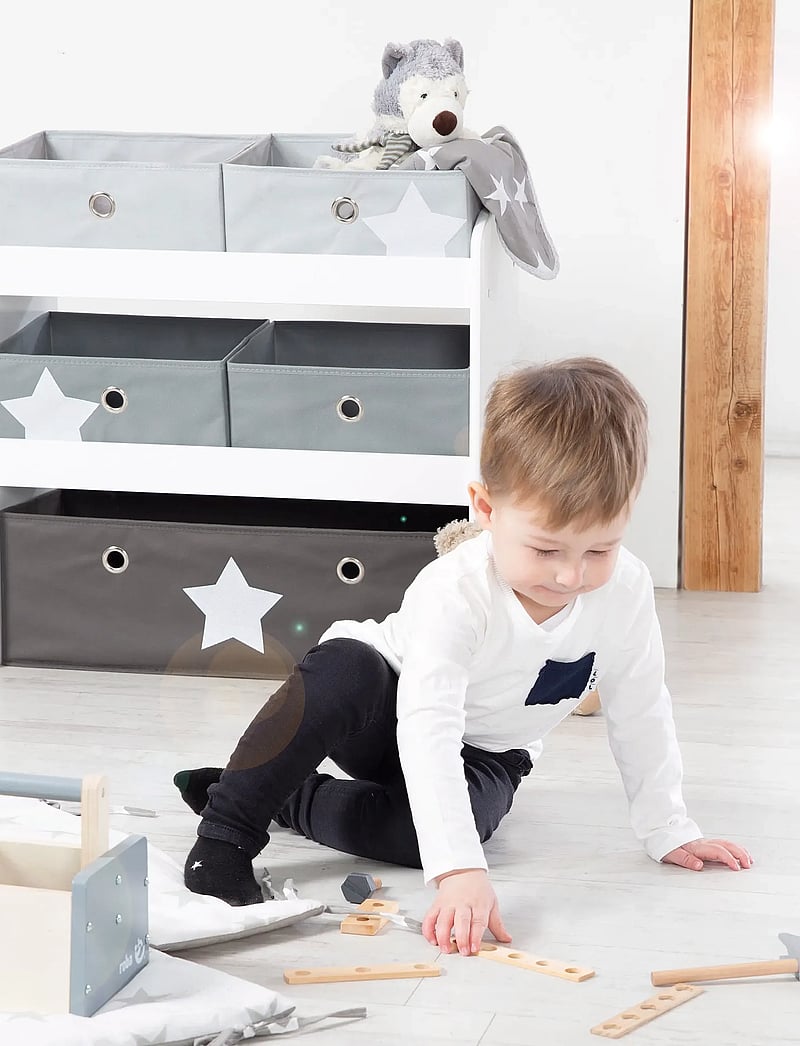 ROBA - Wooden Toy Shelf 'Stars' - regale - gray - 5