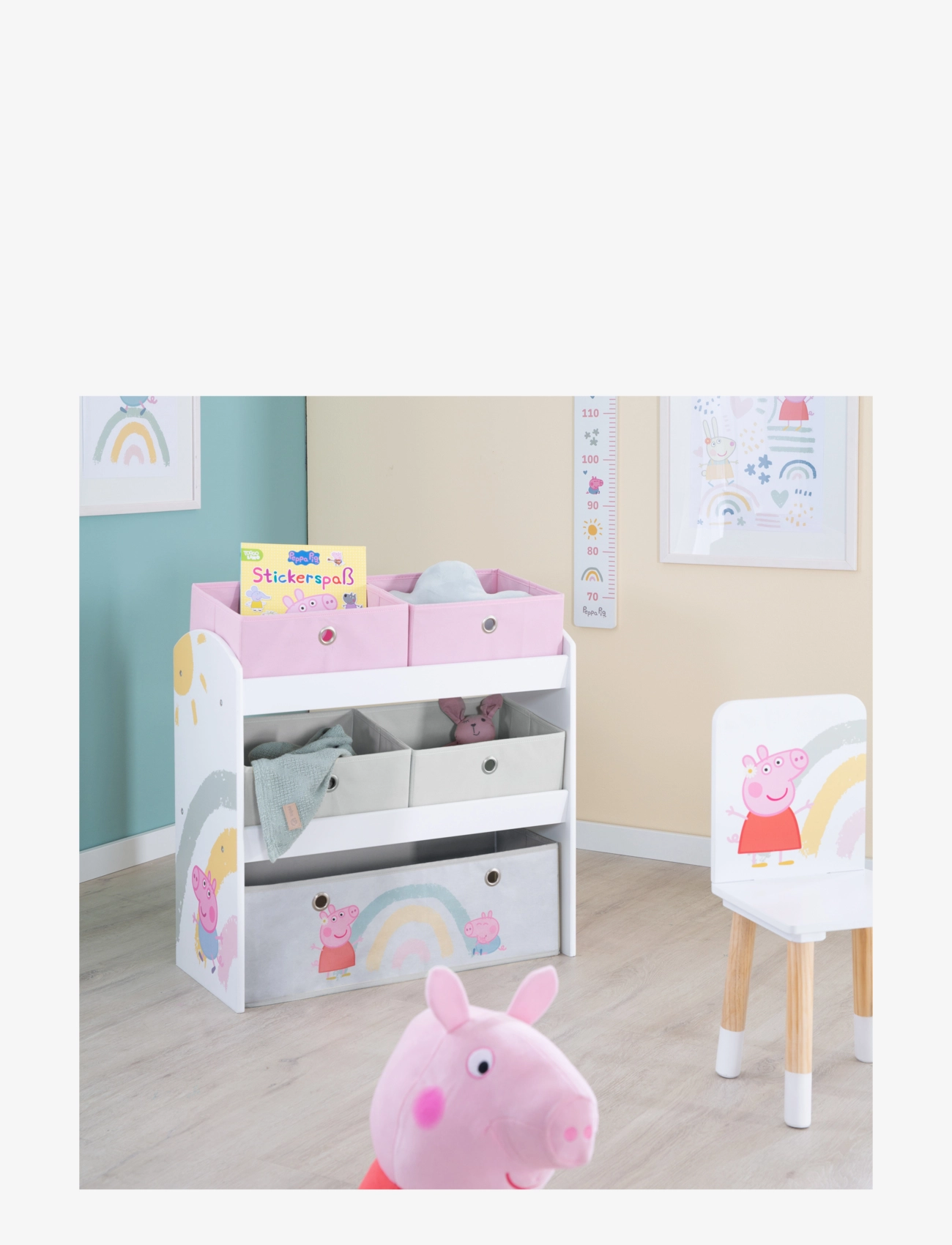 ROBA - Toy storage organiser Peppa Pig - hylder - white - 1