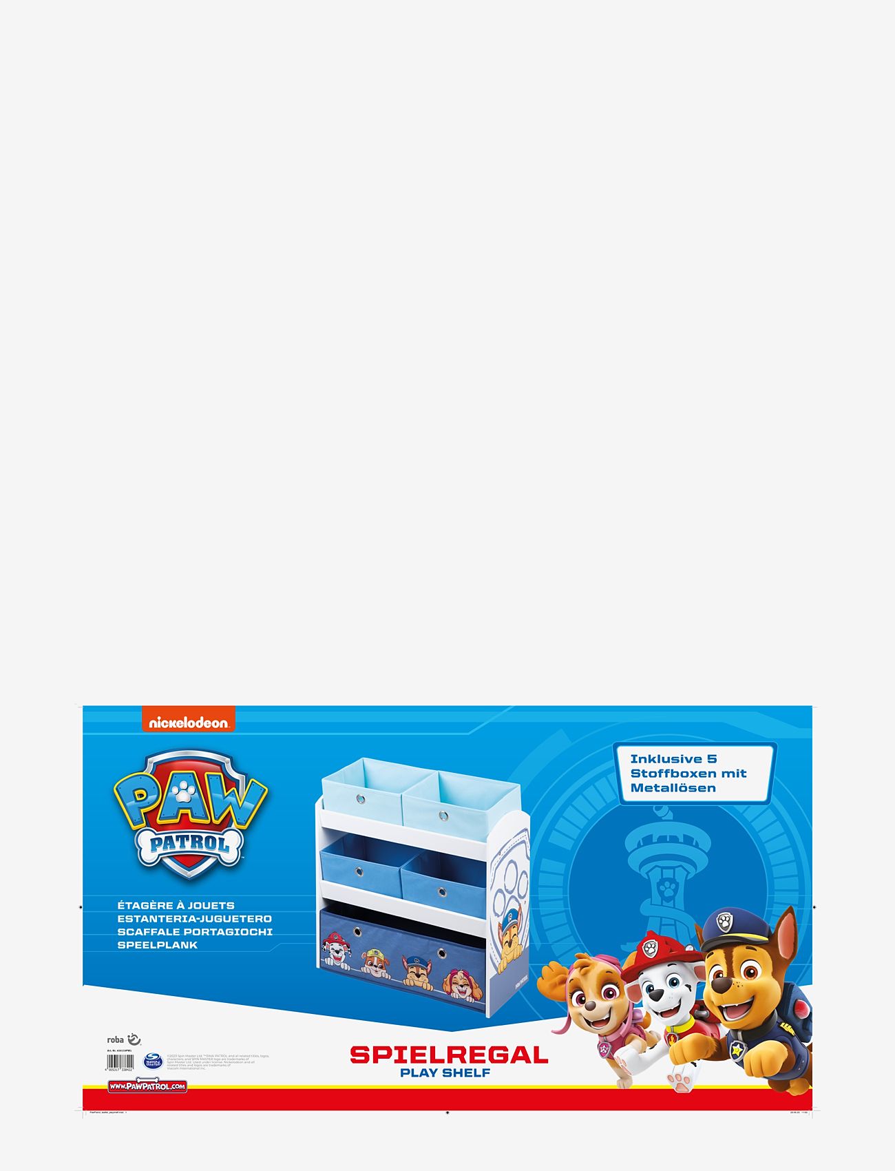 ROBA - Toy storage organiser Paw Patrol - white - 5