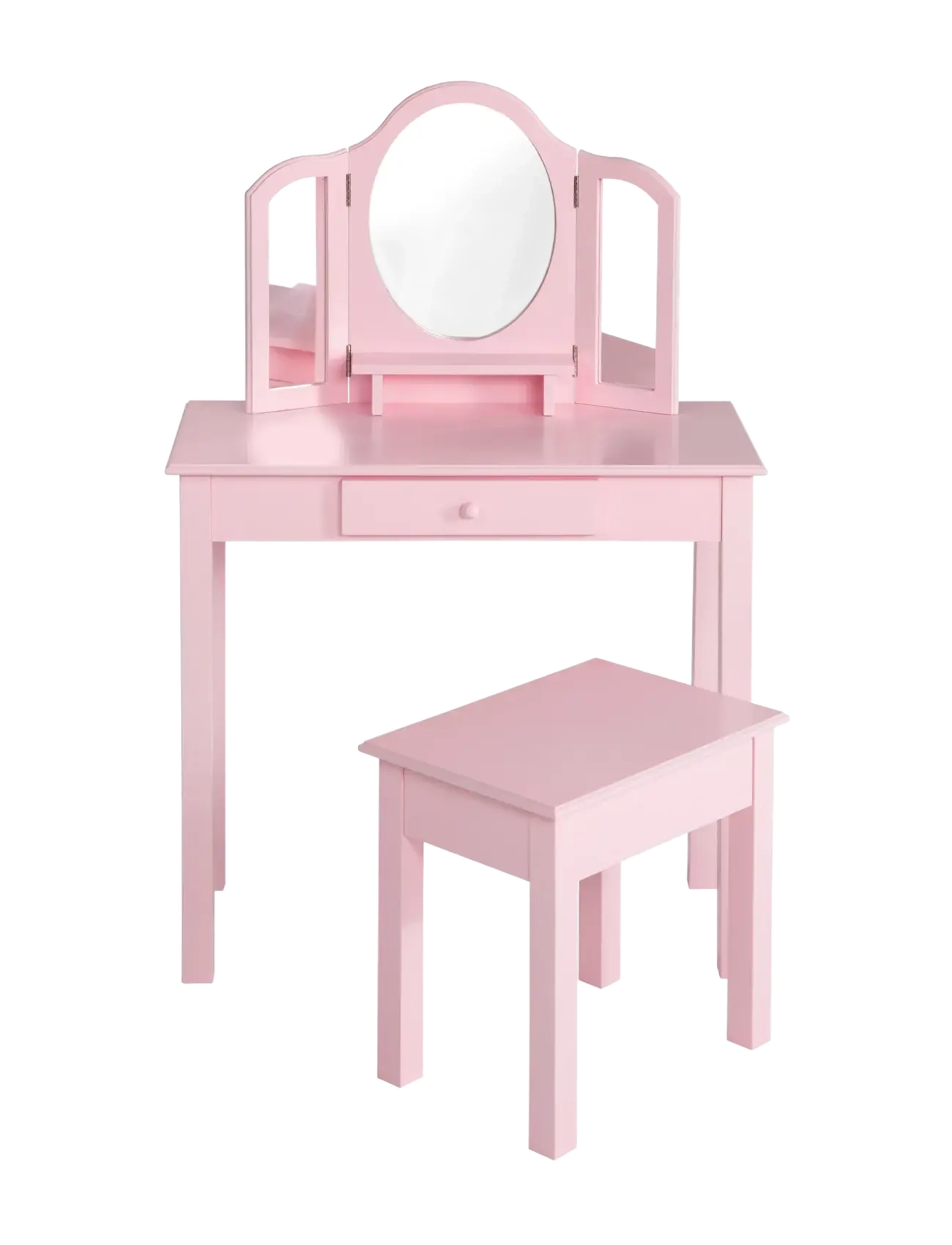 ROBA Wooden Children's Dressing Table - 4 for 3 - PINK / pink/rose