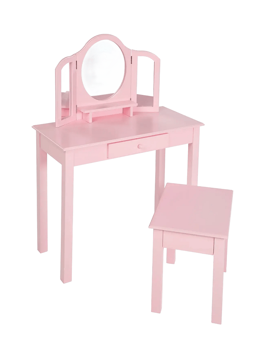 ROBA - Wooden Children's Dressing Table - lauad - pink - 2
