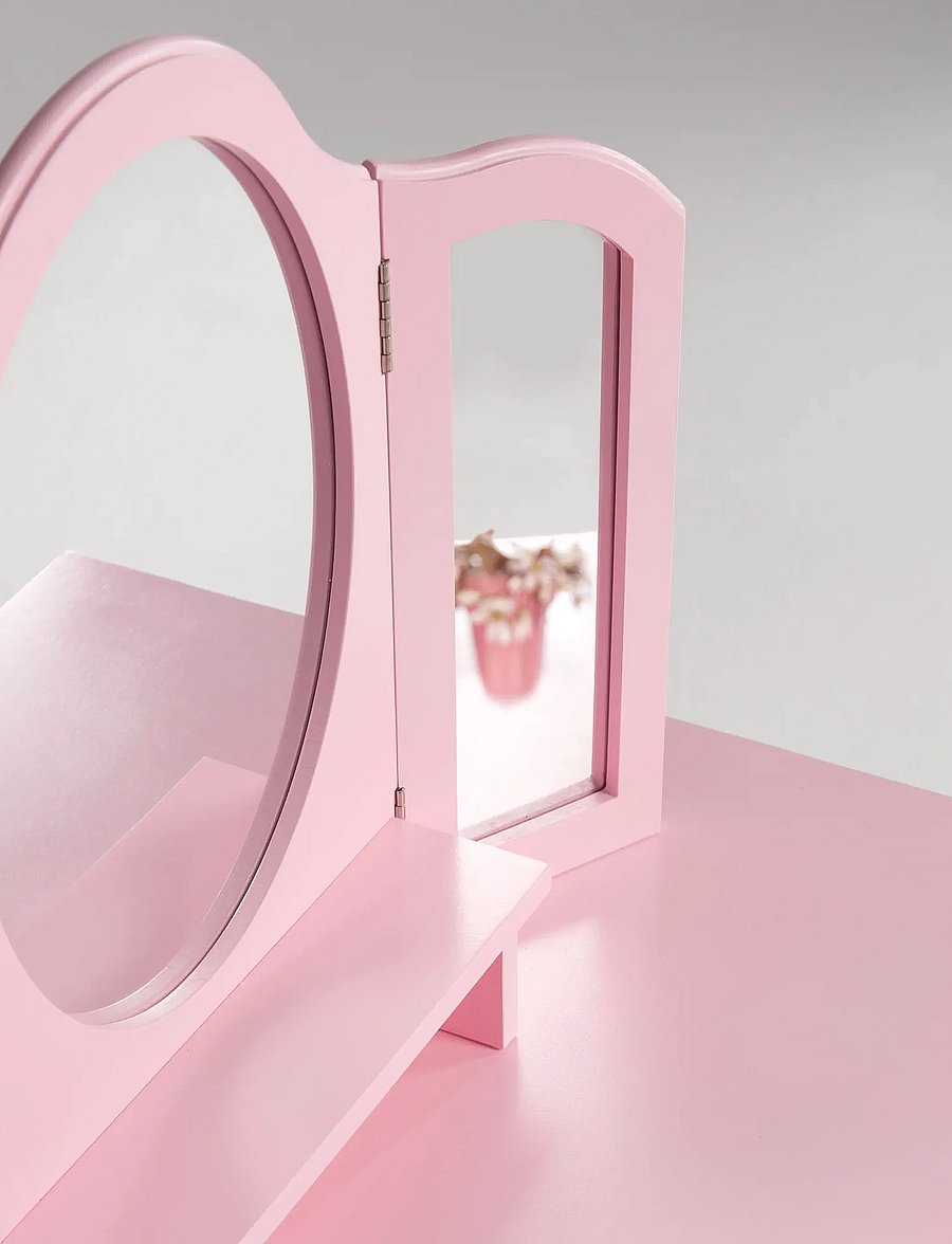 ROBA - Wooden Children's Dressing Table - lauad - pink - 4