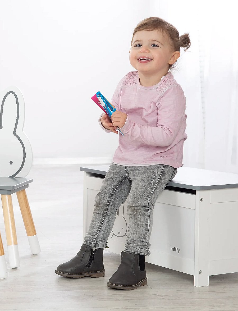 ROBA - Wooden Toy Chest - möbel mit aufbewahrungsfunktion - taupe - 0
