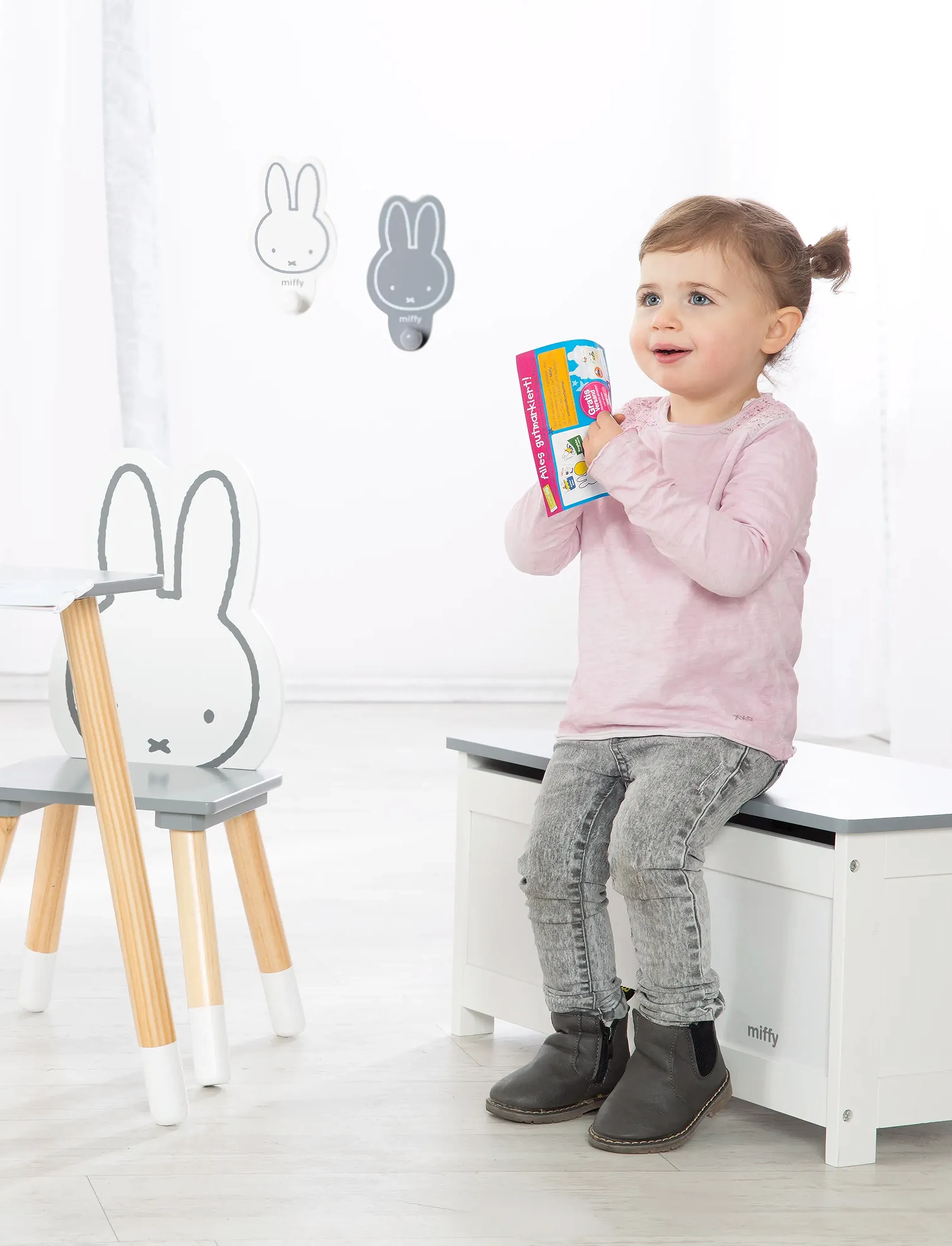 ROBA - Wooden Toy Chest - möbel mit aufbewahrungsfunktion - taupe - 5