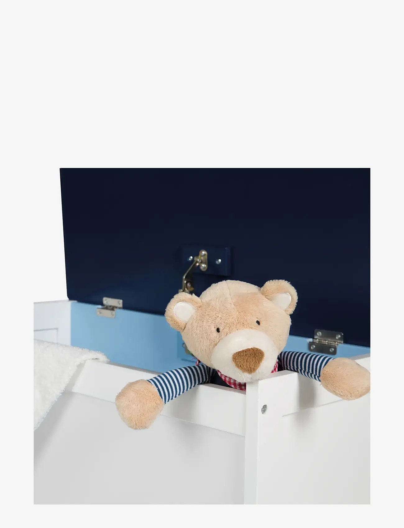 ROBA - Wooden Toy Chest 'Rennfahrer' - storage furniture - white - 2