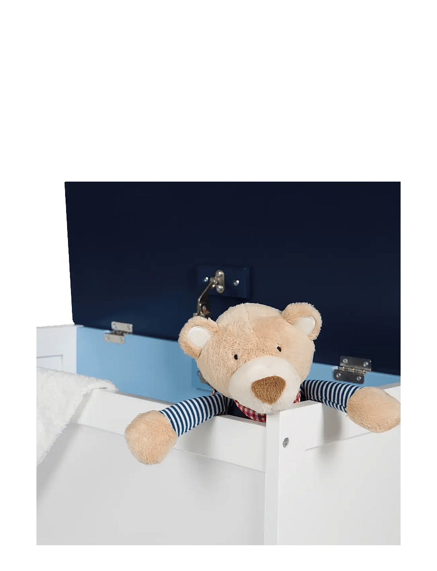 ROBA - Wooden Toy Chest 'Rennfahrer' - möbel mit aufbewahrungsfunktion - white - 2