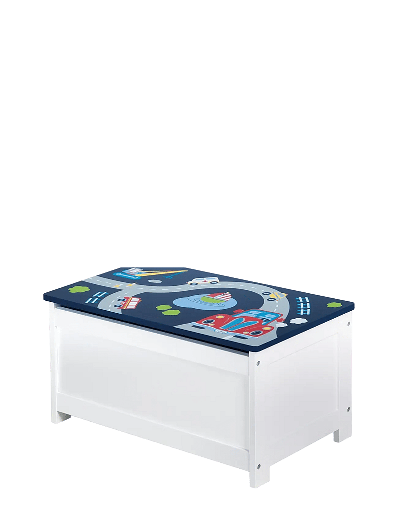 ROBA - Wooden Toy Chest 'Rennfahrer' - möbel mit aufbewahrungsfunktion - white - 3