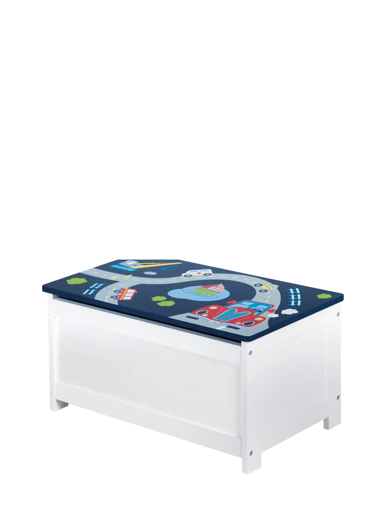ROBA - Wooden Toy Chest 'Rennfahrer' - möbel mit aufbewahrungsfunktion - white - 3