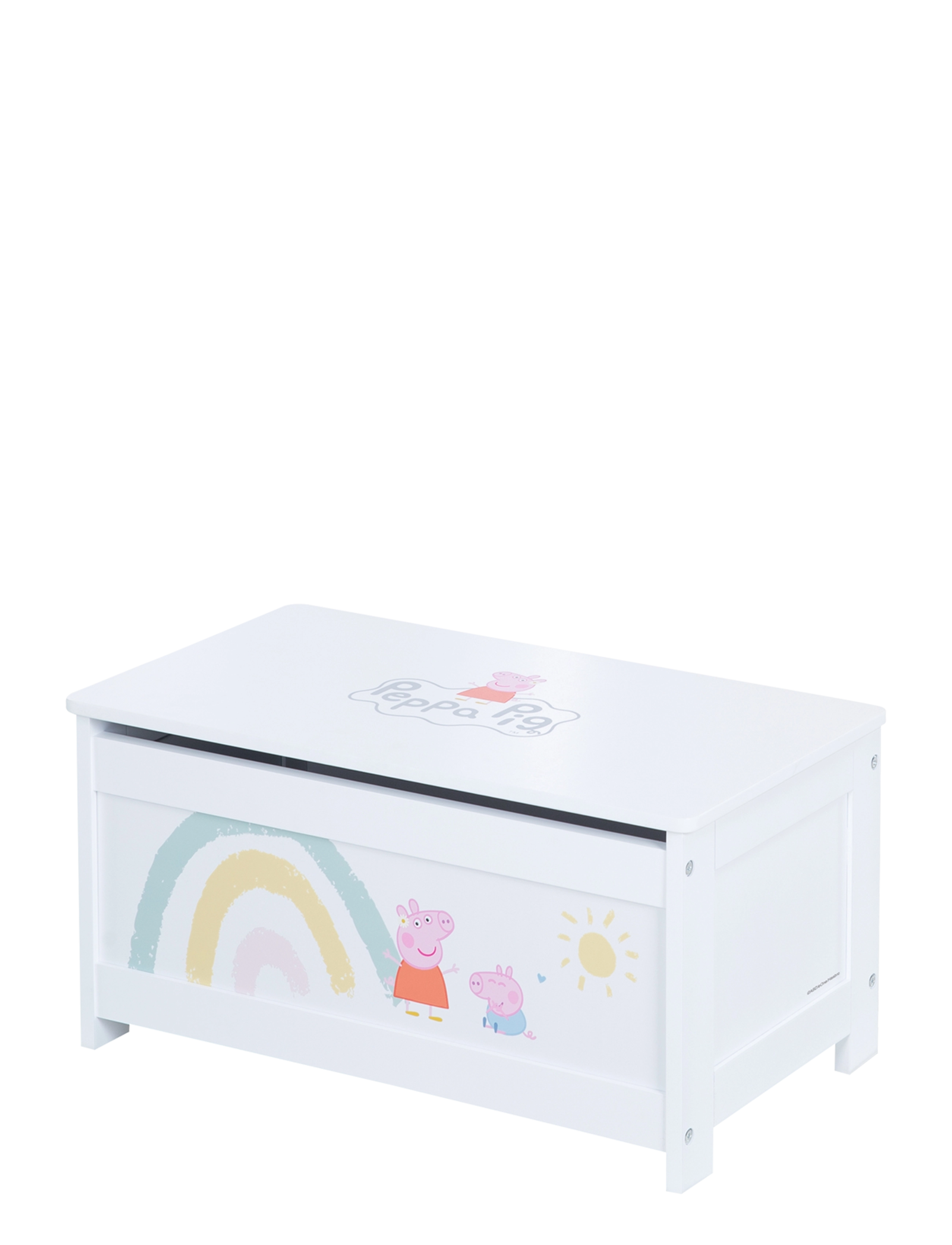 ROBA Toy Chest Peppa Pig, Storage Furniture, Hvid, Str: 60X 32X 30CM