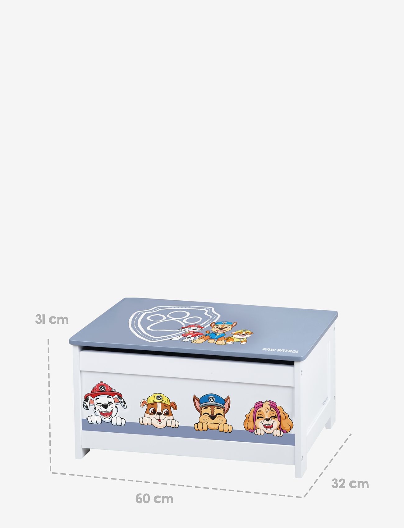 Käpapatrull - Toy chest Paw Patrol - hoiumööbel - white - 4