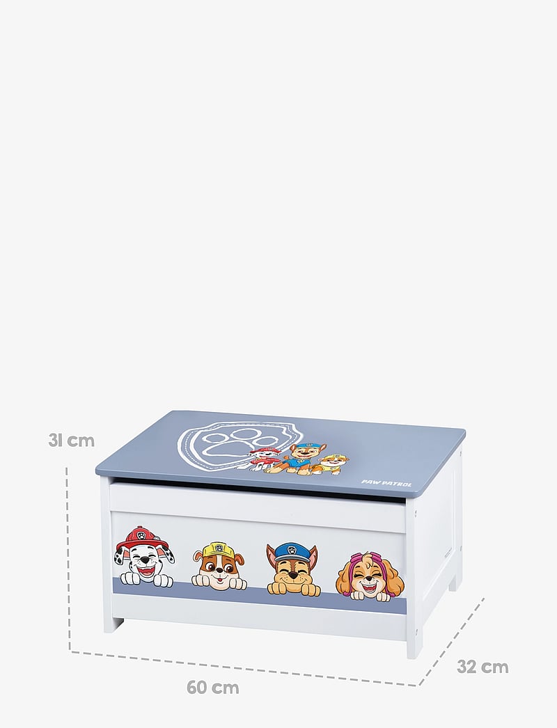 Käpapatrull - Toy chest Paw Patrol - hoiumööbel - white - 4