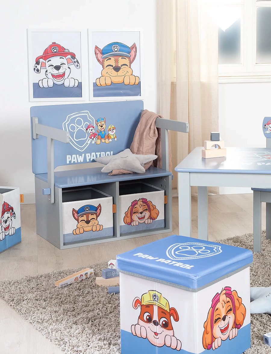 Paw Patrol - Foldable Paw Patrol Bench - möbel mit aufbewahrungsfunktion - blue - 0