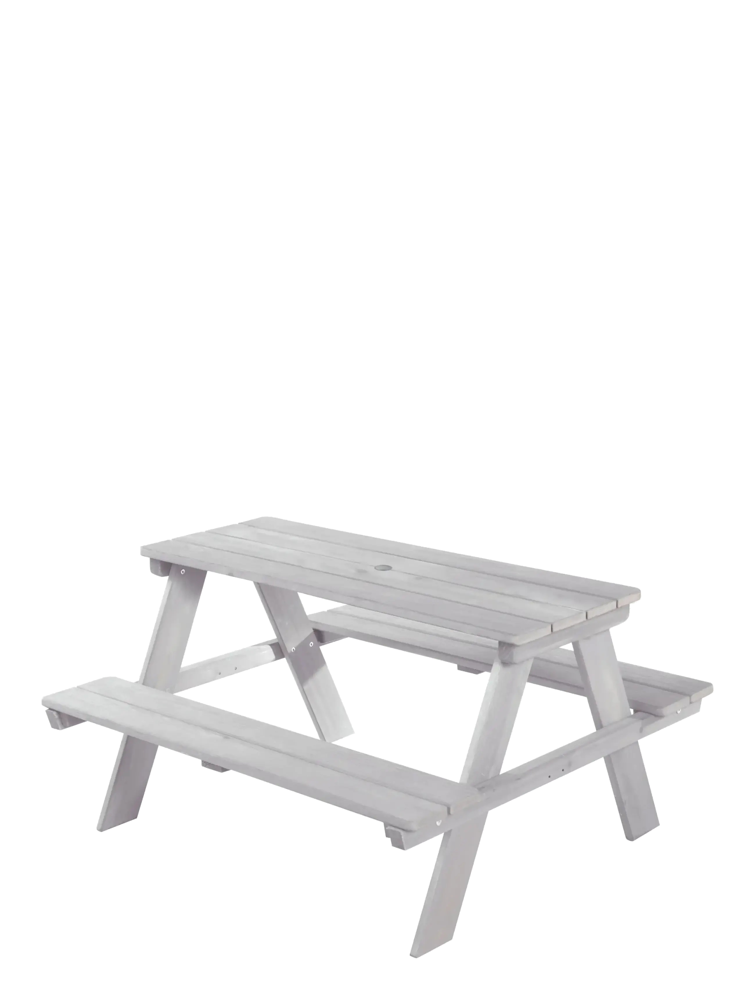 ROBA - Outdoor+ 'PICKNICK for 4' children's picnic bench and table. - utemøbler - gray - 1