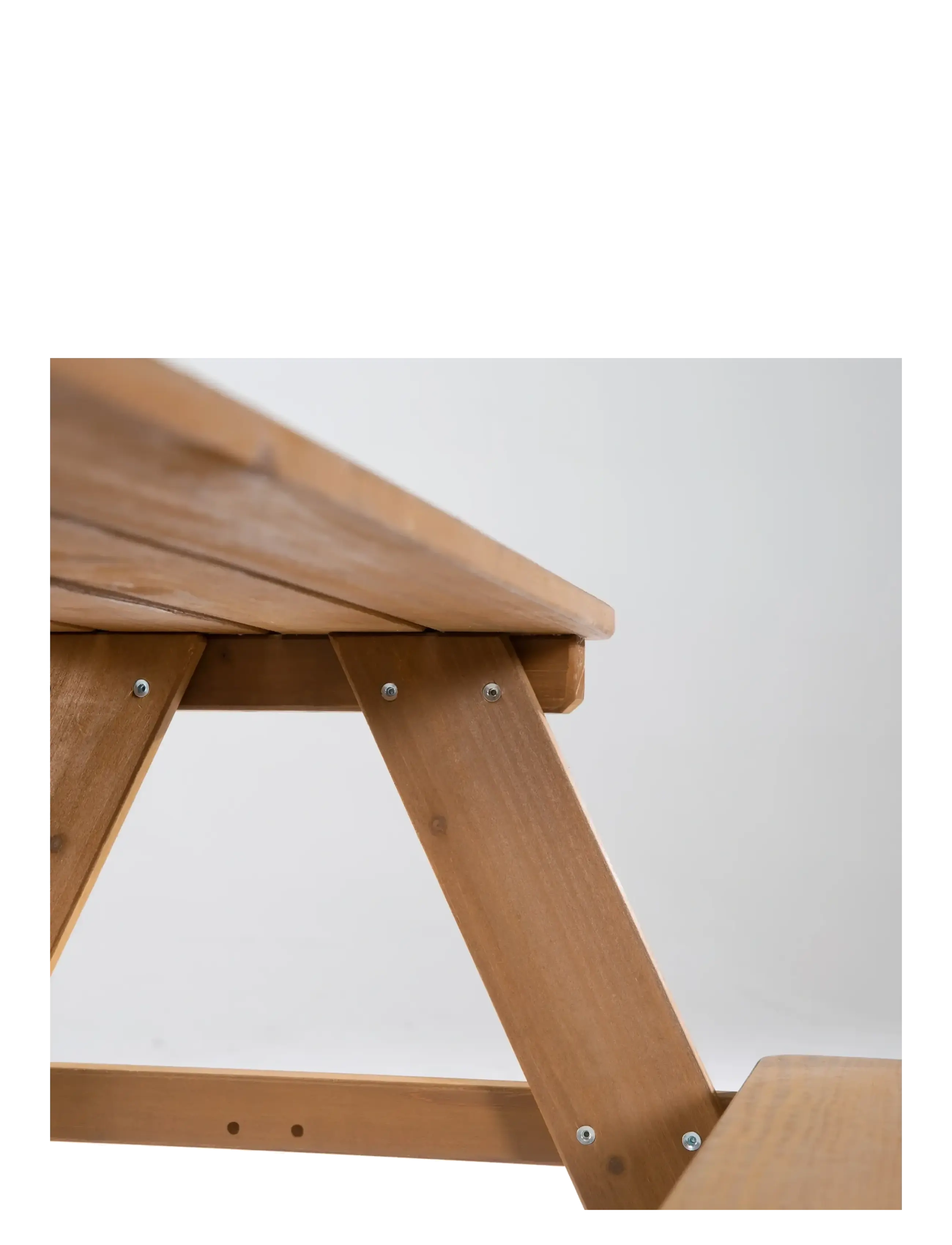 ROBA - Outdoor+ 'PICKNICK for 4' children's picnic bench and table - utemøbler - teakholz farben - 5