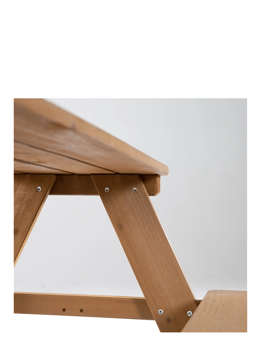 ROBA - Outdoor+ 'PICKNICK for 4' children's picnic bench and table - utemøbler - teakholz farben - 5