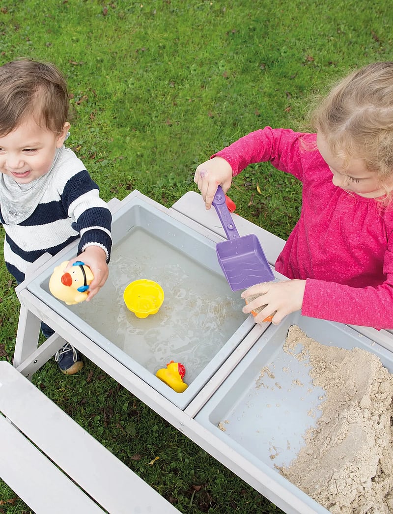 ROBA - Children's Solid Wood Picnic Table With Sand Tub - outdoor-möbel - gray - 4