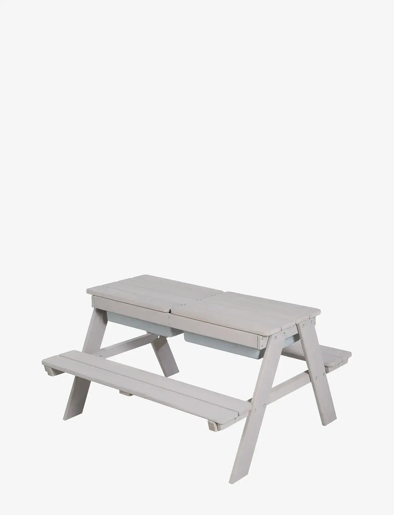 ROBA - Children's Solid Wood Picnic Table With Sand Tub - outdoor-möbel - gray - 3