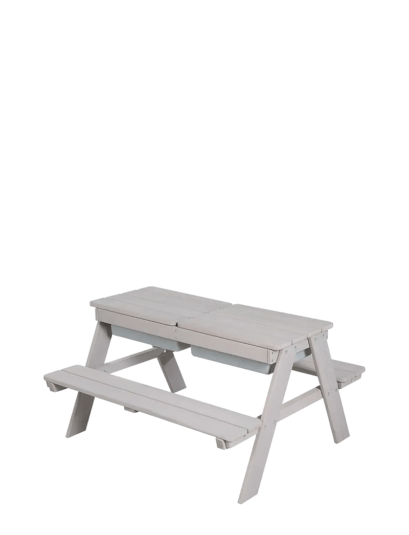 ROBA - Children's Solid Wood Picnic Table With Sand Tub - outdoor-möbel - gray - 3