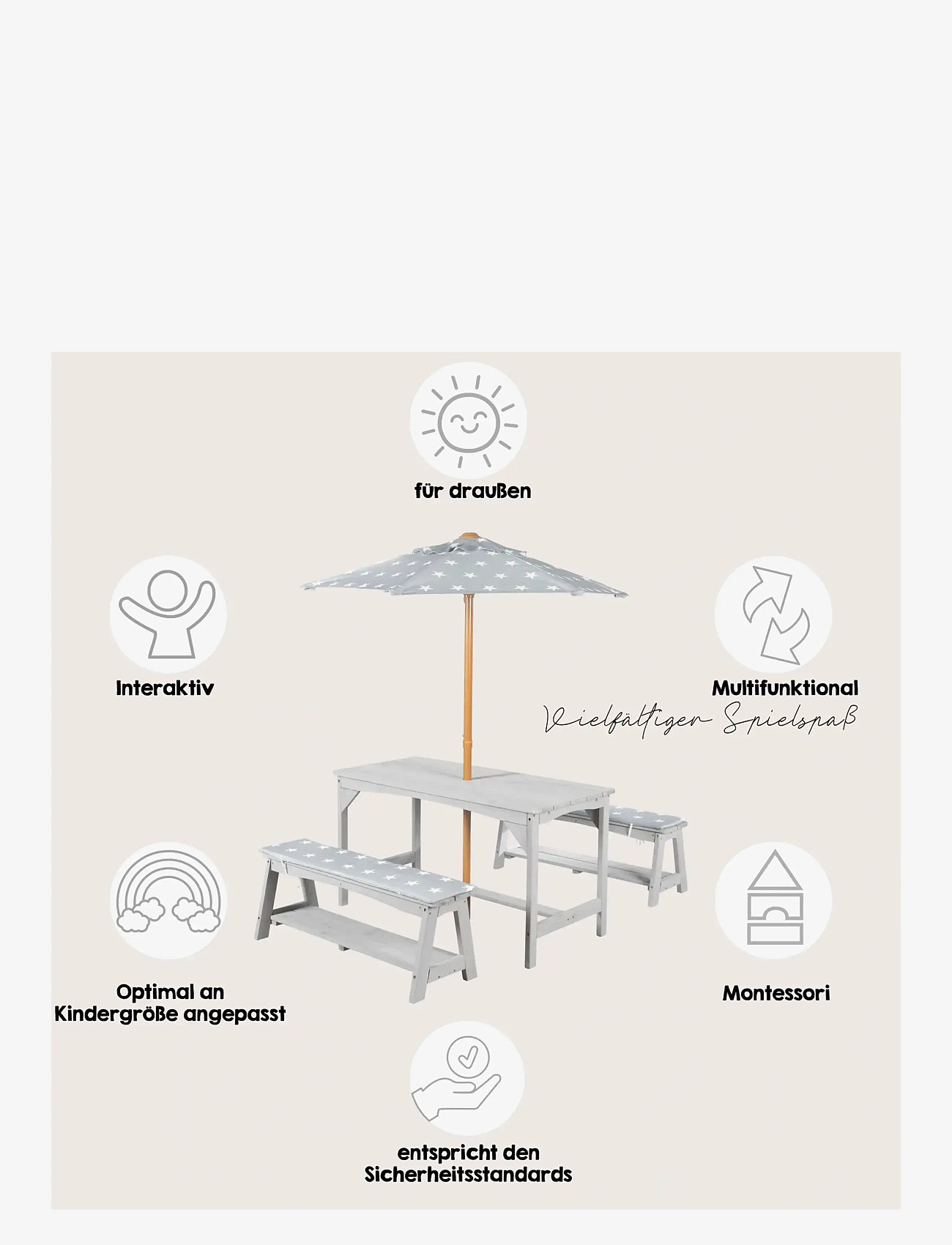 ROBA - Seating group - utemöbler - gray - 3