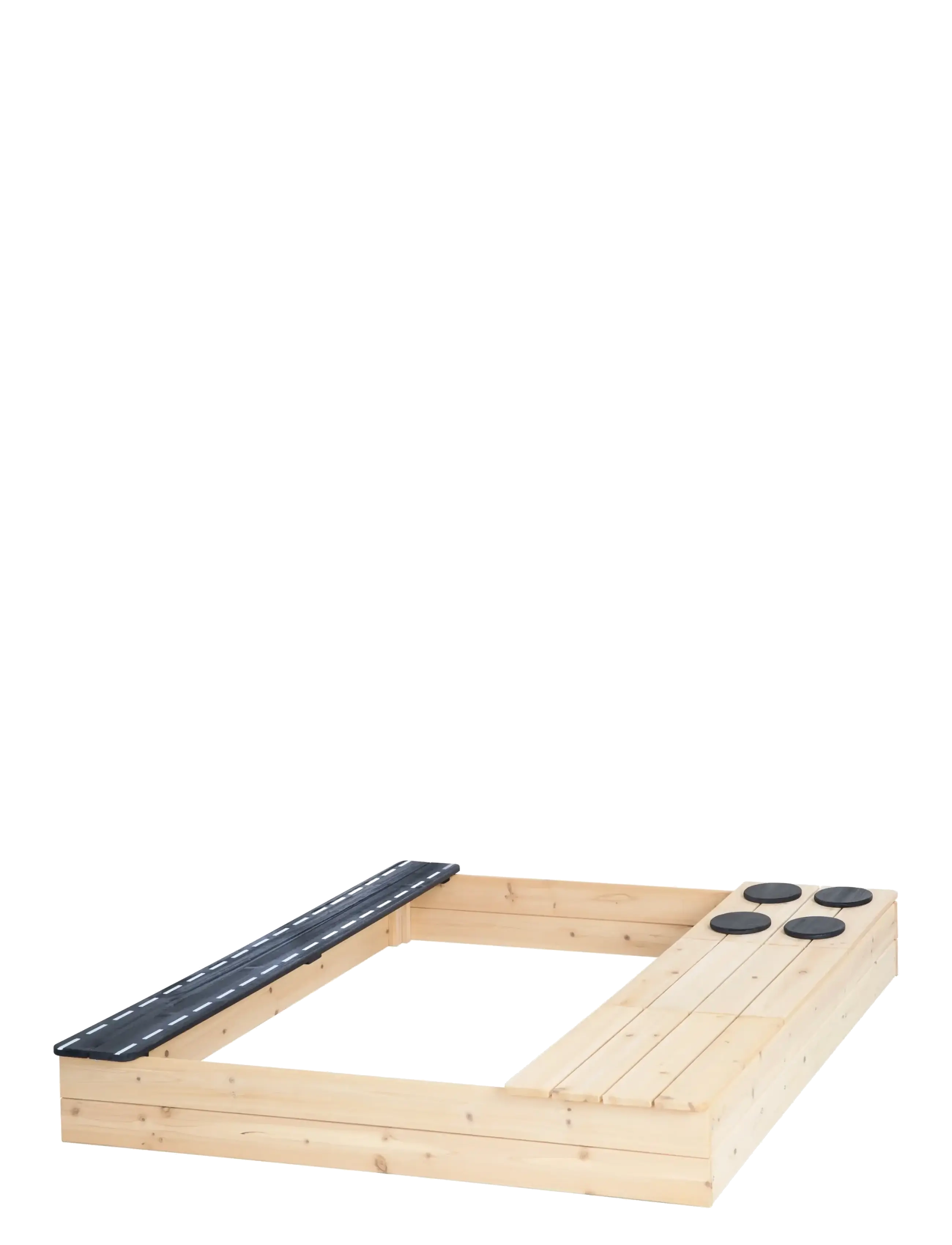 ROBA - Sandpit with road, stove and play tray - natural - 3