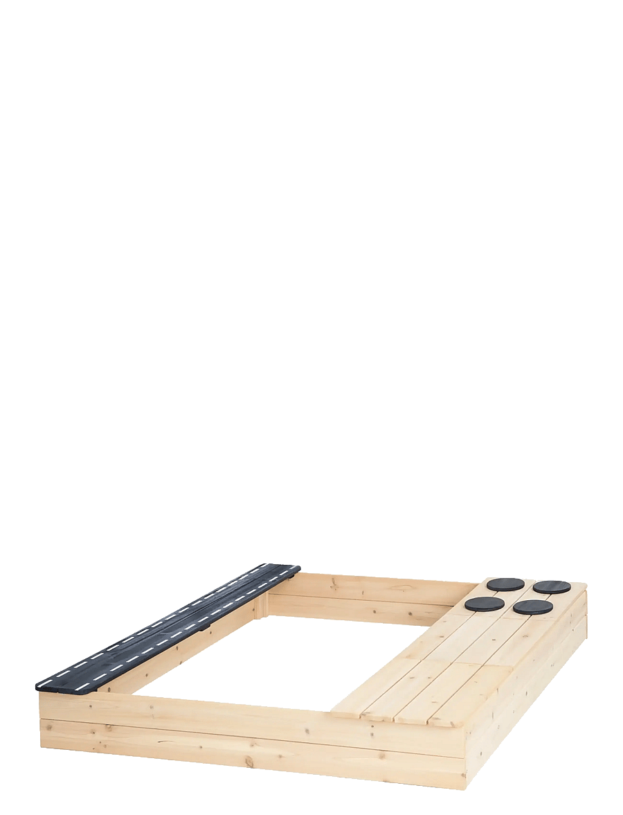 ROBA - Sandpit with road, stove and play tray - natural - 3