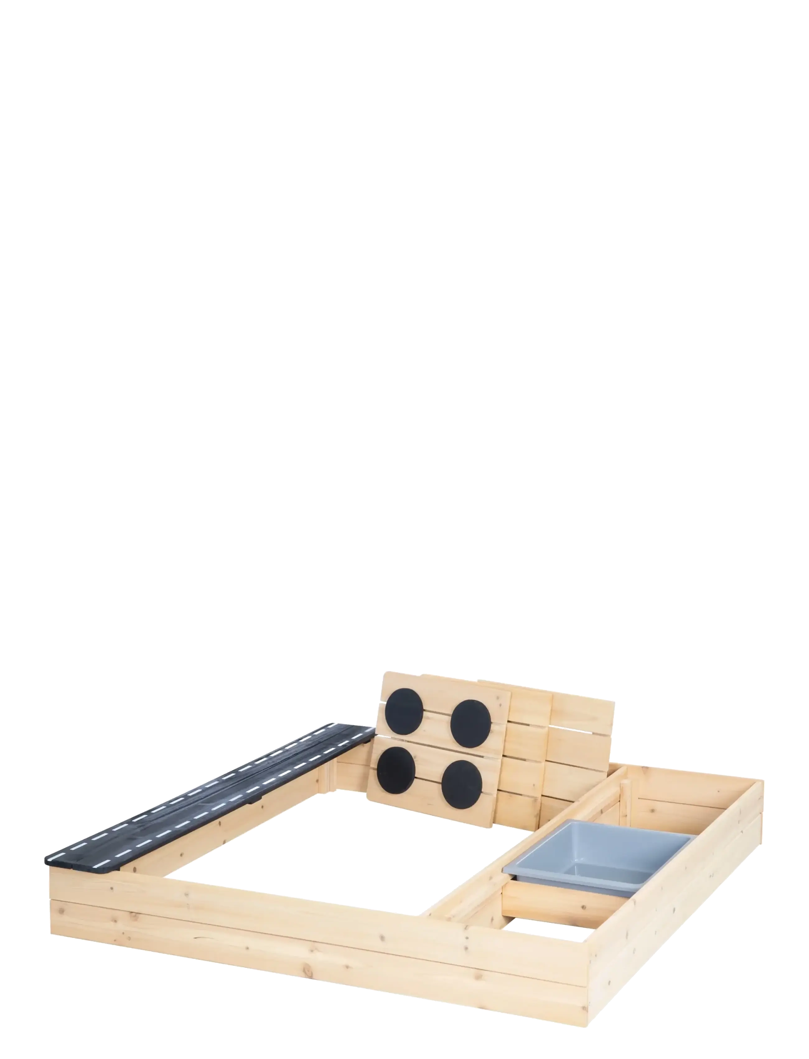 ROBA - Sandpit with road, stove and play tray - natural - 4