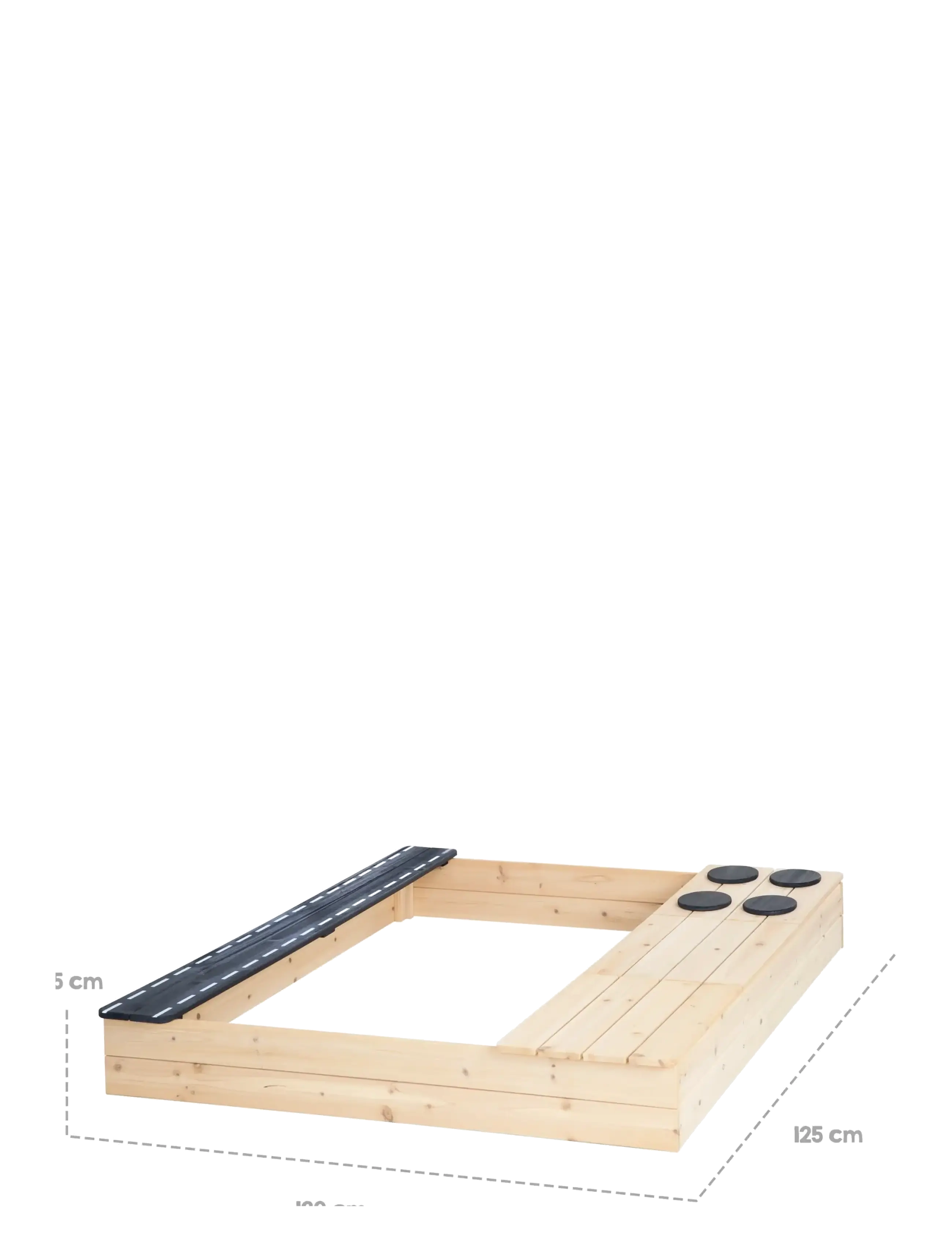 ROBA - Sandpit with road, stove and play tray - natural - 5
