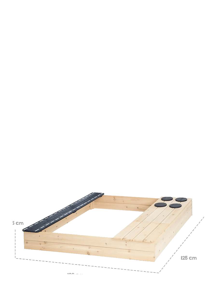 ROBA - Sandpit with road, stove and play tray - natural - 5