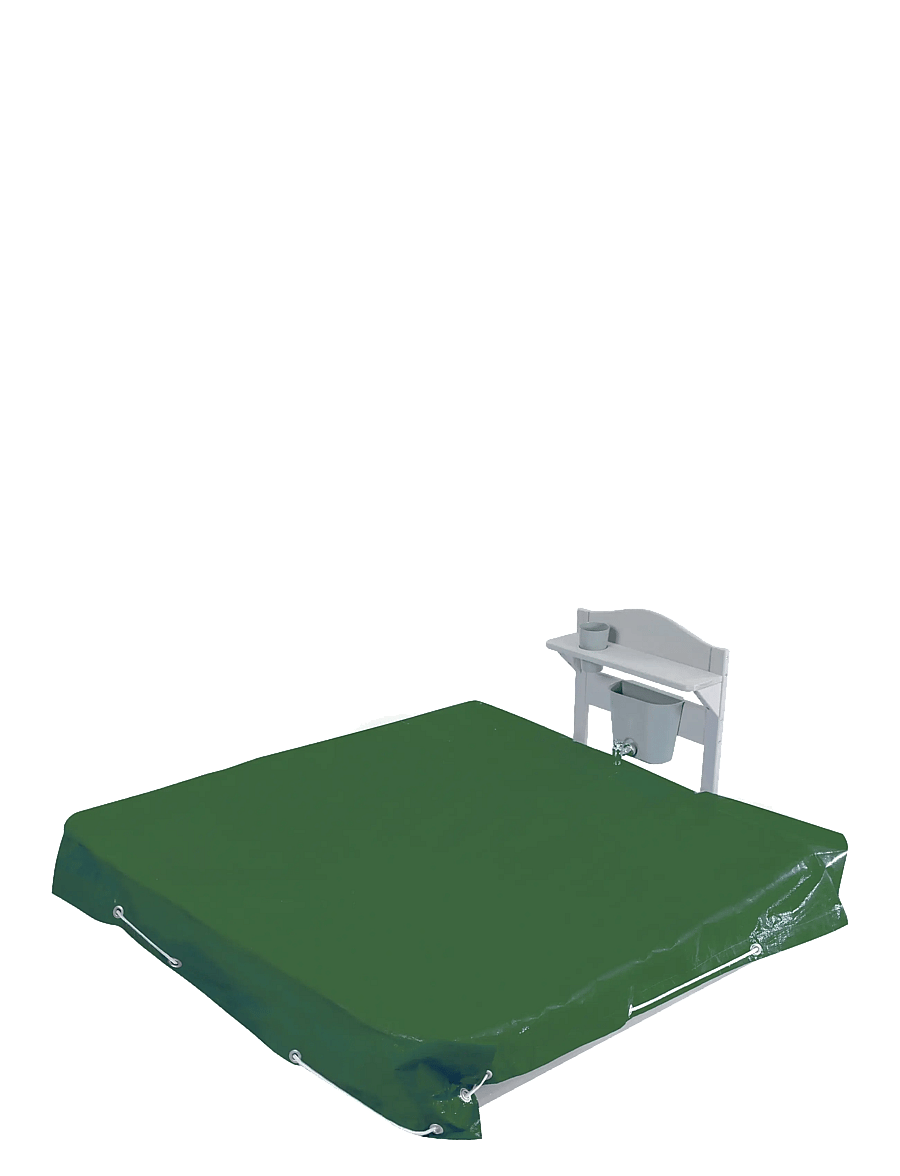 ROBA - Sandpit with large mud kitchen and cover, - gray - 3