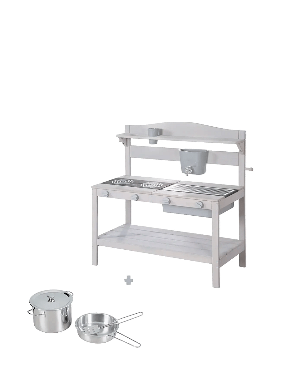 ROBA - Mud Kitchen with Accessories - leksakskök - grey - 2