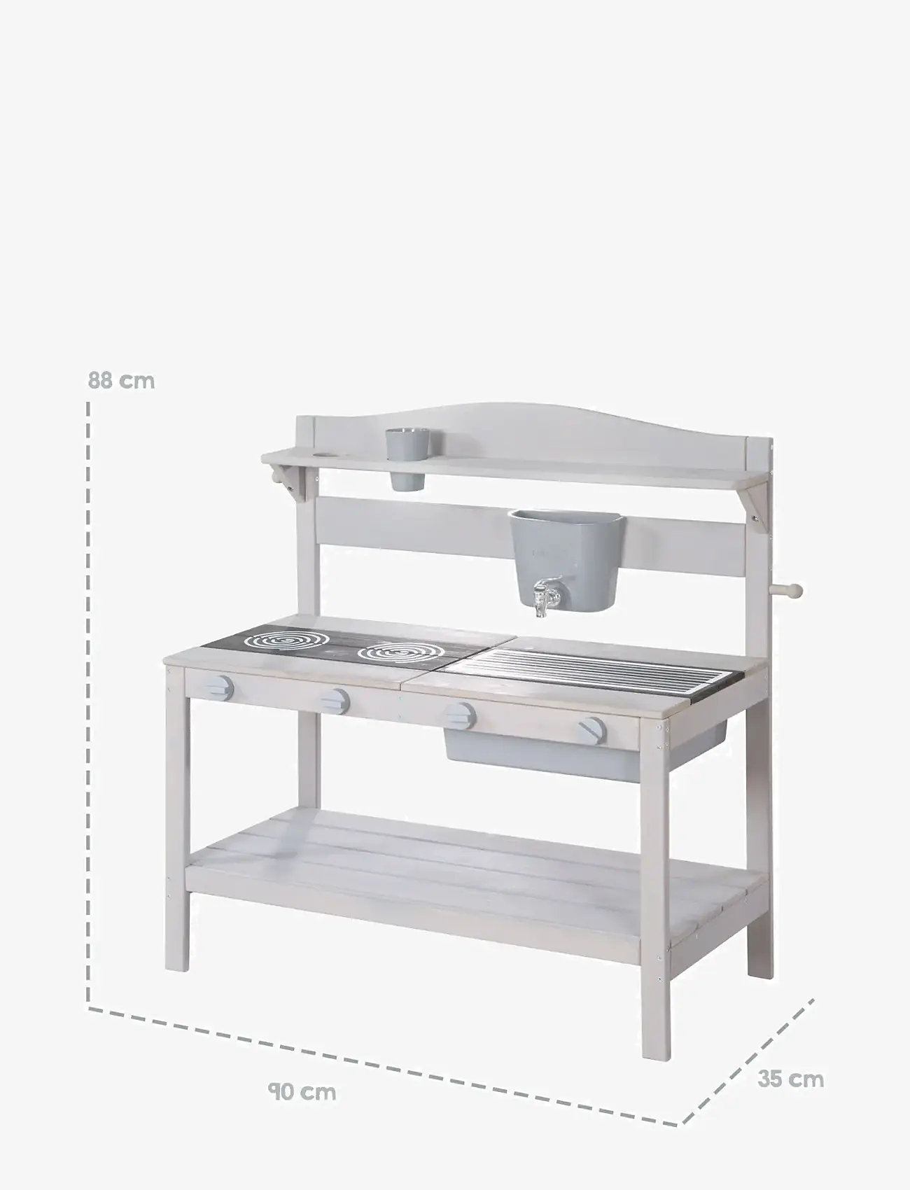 ROBA - Mud Kitchen with Accessories - mänguköögid - grey - 3