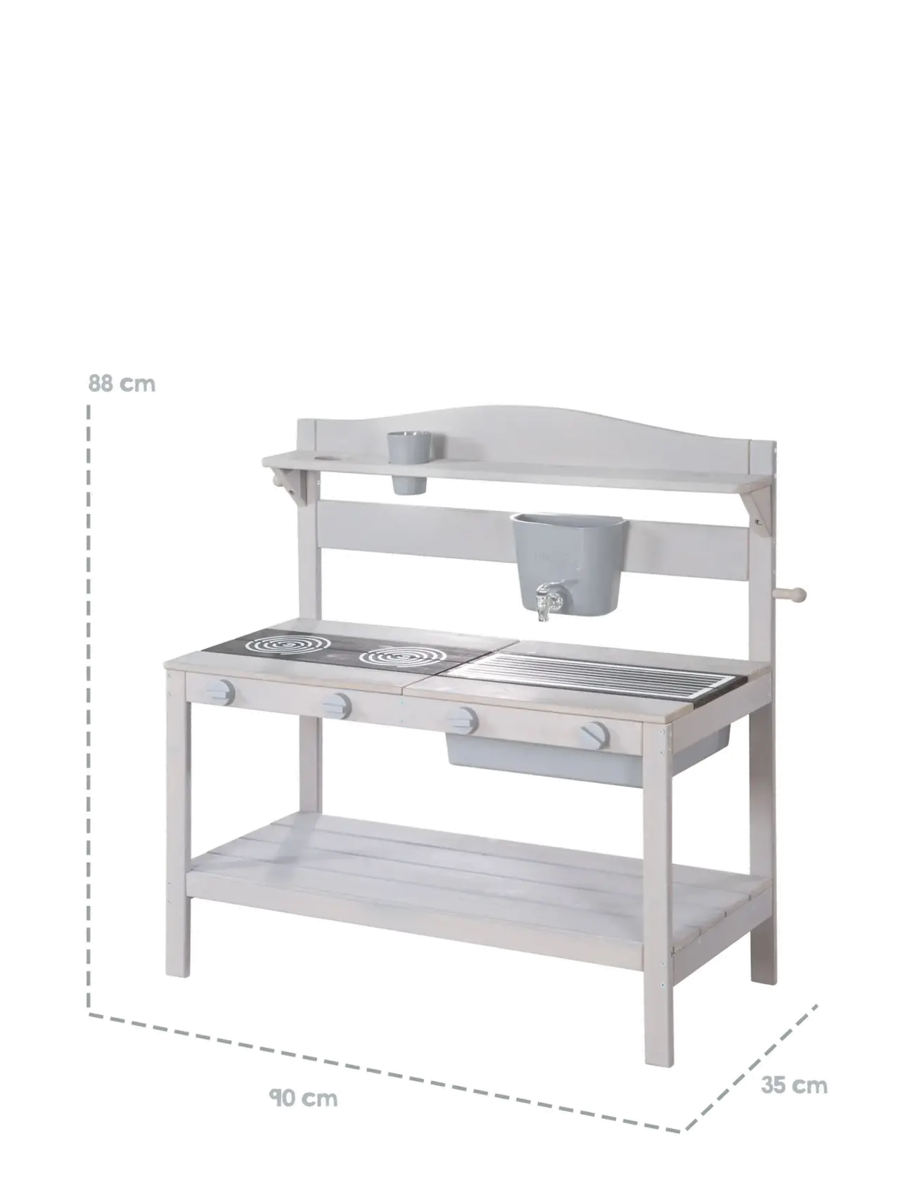 ROBA - Mud Kitchen with Accessories - toy kitchens - grey - 3