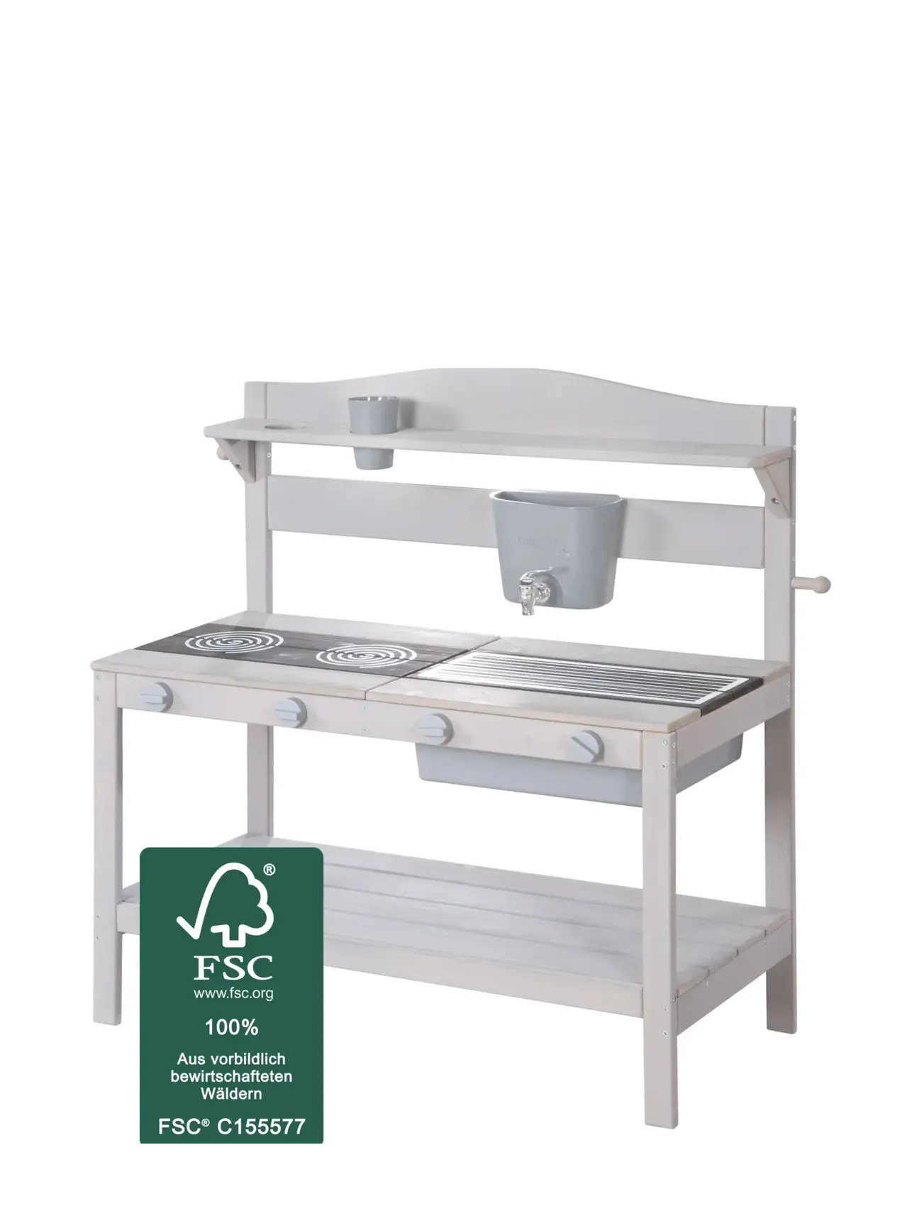 ROBA - Mud Kitchen with Accessories - toy kitchens - grey - 4