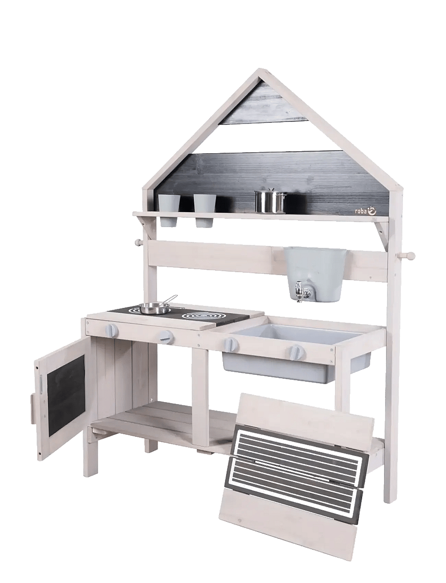 ROBA - Outdoor Play and Mud Kitchen with a house look - gray - 1