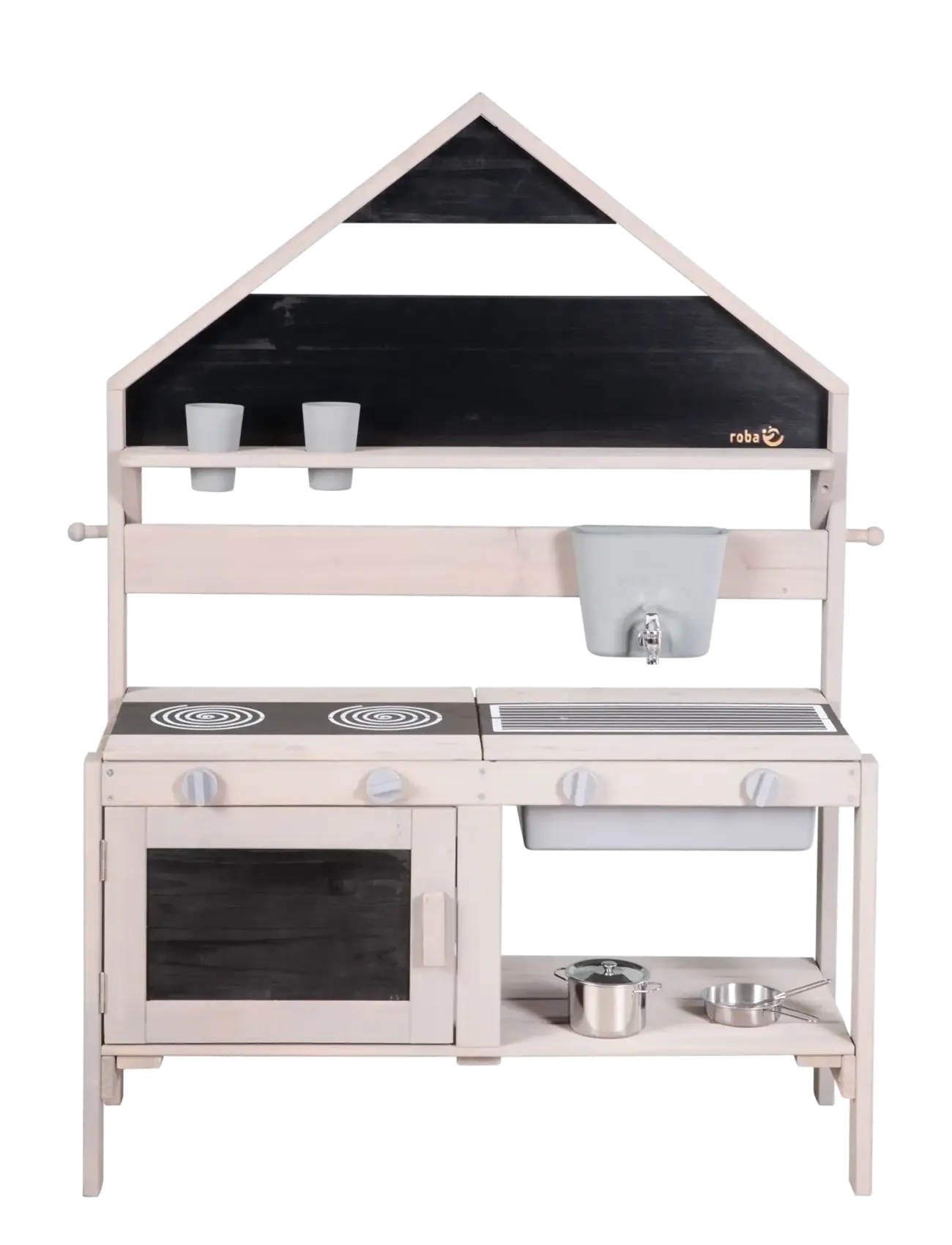 ROBA - Outdoor Play and Mud Kitchen with a house look - gray - 2