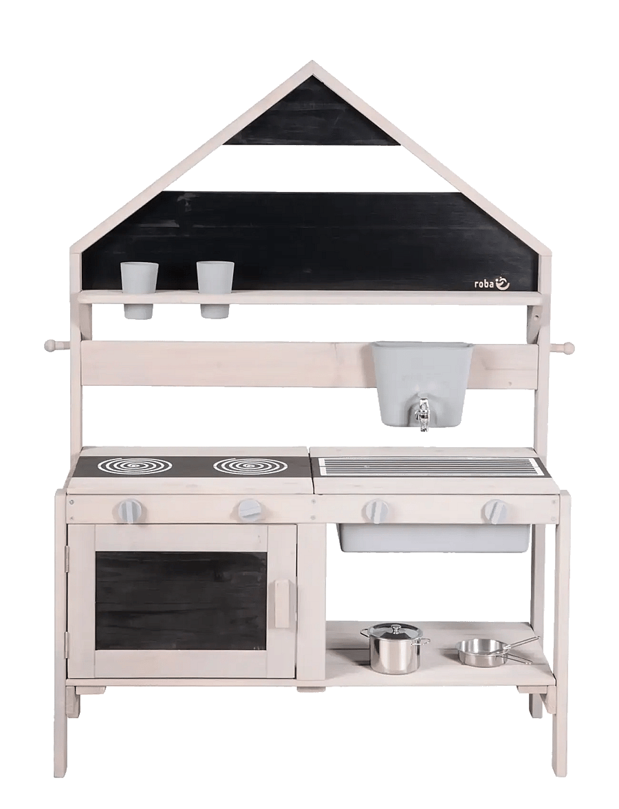 ROBA - Outdoor Play and Mud Kitchen with a house look - gray - 2