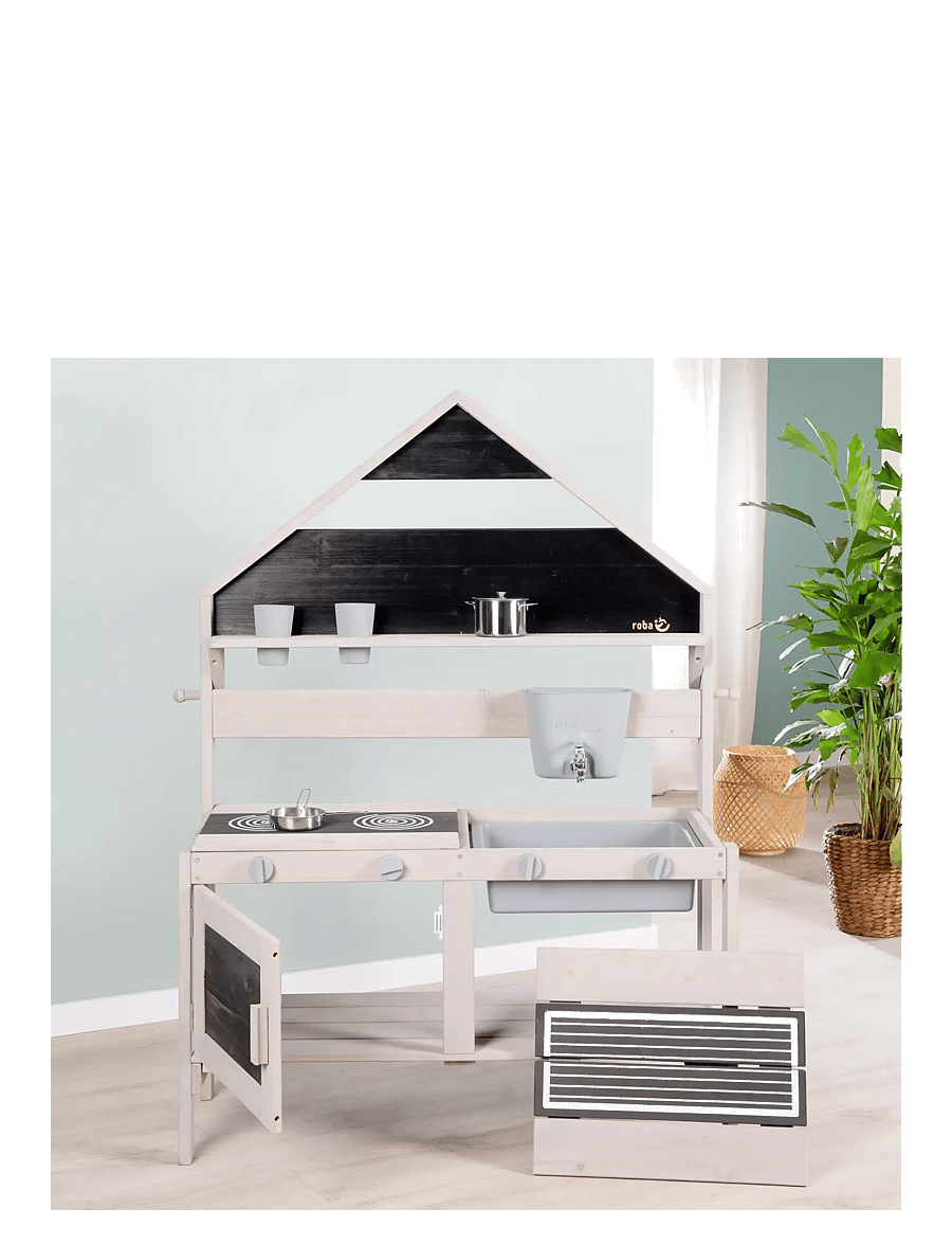 ROBA - Outdoor Play and Mud Kitchen with a house look - gray - 3