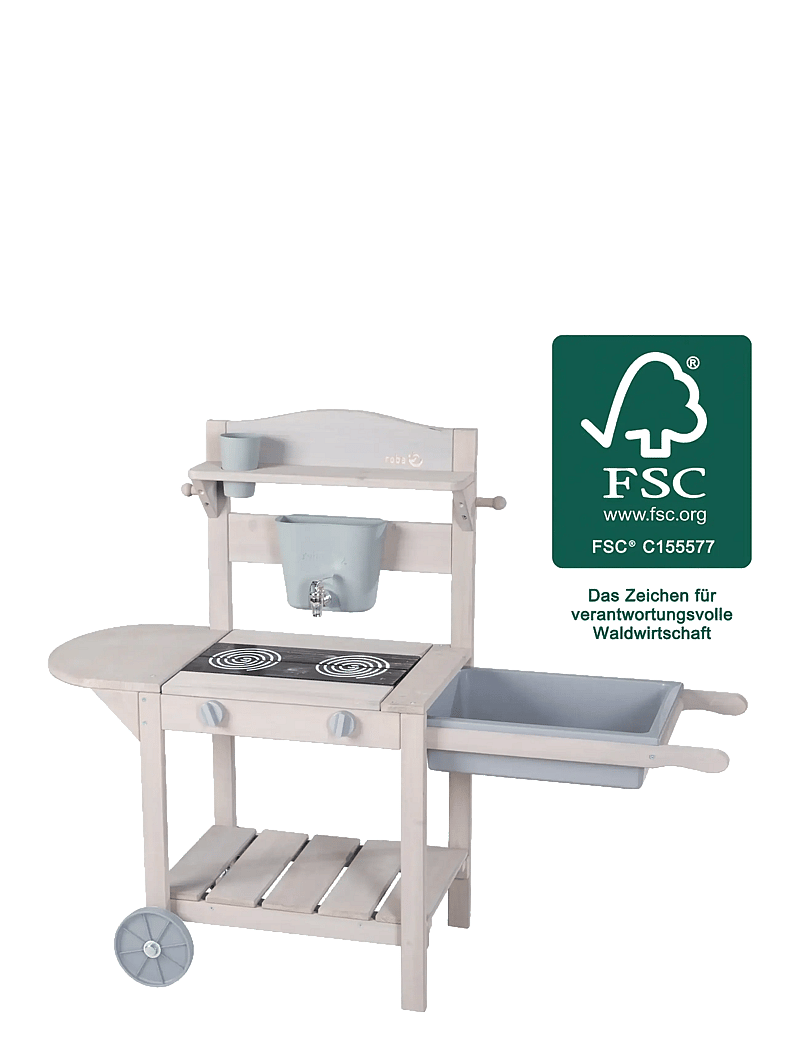 ROBA - Mobile play and mud kitchen BBQ - toy kitchens - gray - 2