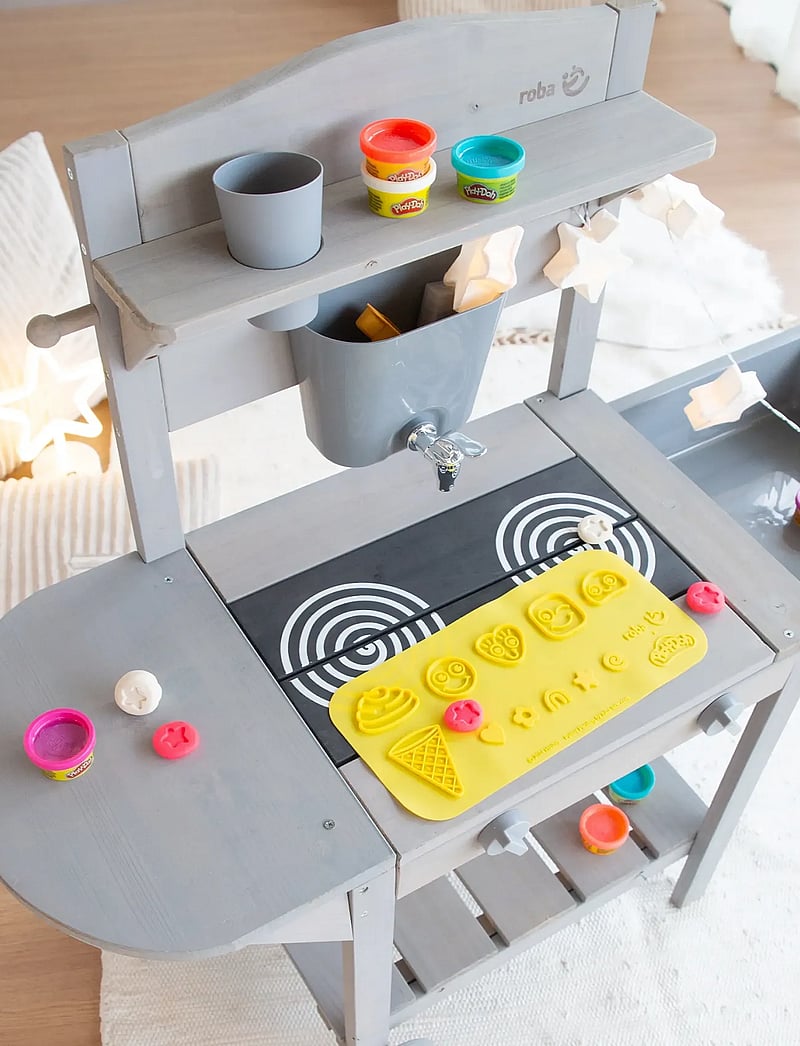 ROBA - Mobile play and mud kitchen BBQ - toy kitchens - gray - 0
