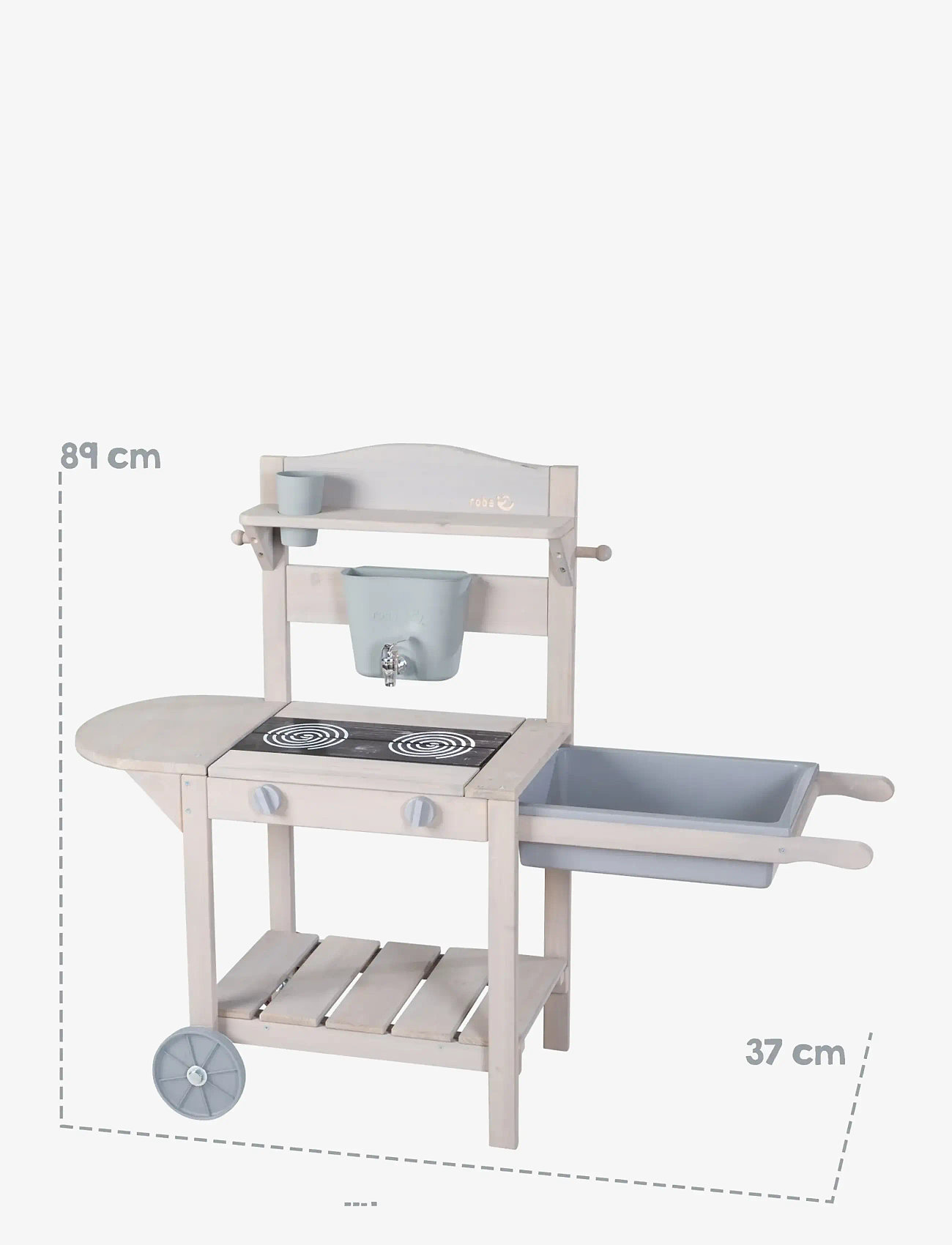 ROBA - Mobile play and mud kitchen BBQ - toy kitchens - gray - 3