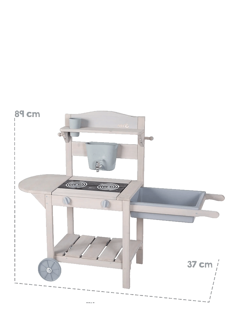 ROBA - Mobile play and mud kitchen BBQ - toy kitchens - gray - 3