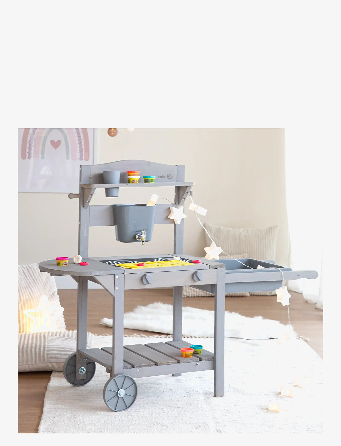 ROBA - Mobile play and mud kitchen BBQ - toy kitchens - gray - 4